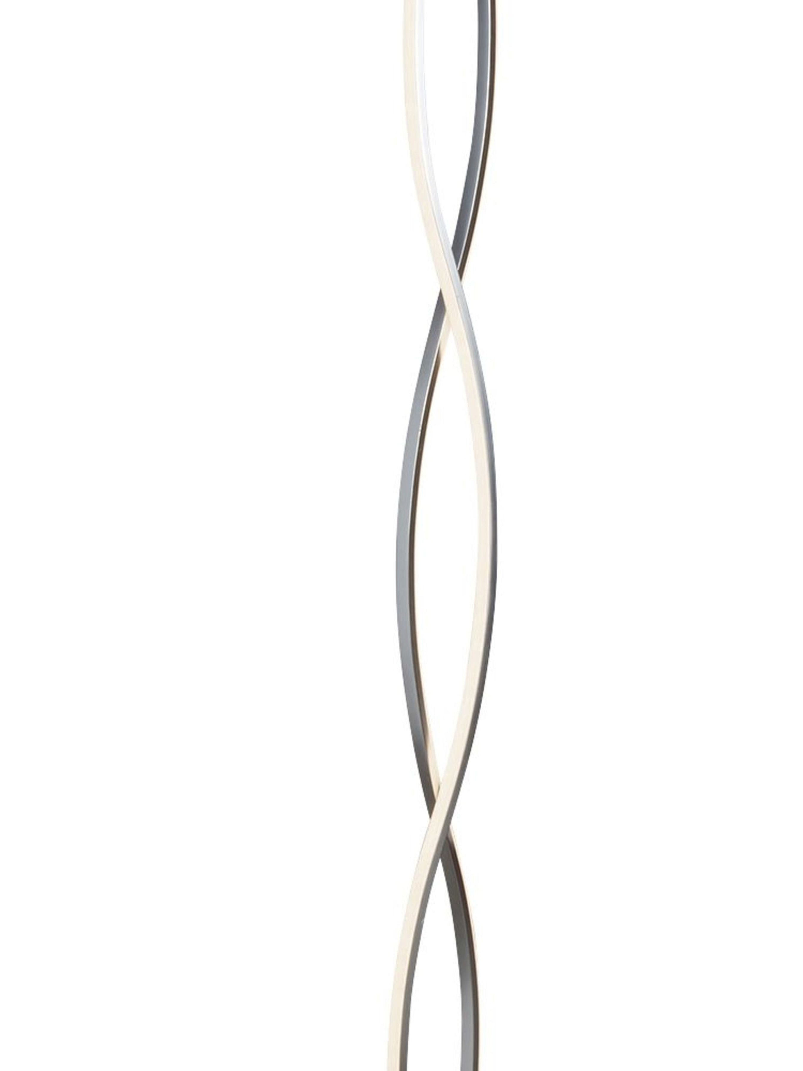 Searchlight Peveril - LED Wave Floor Lamp, Chrome