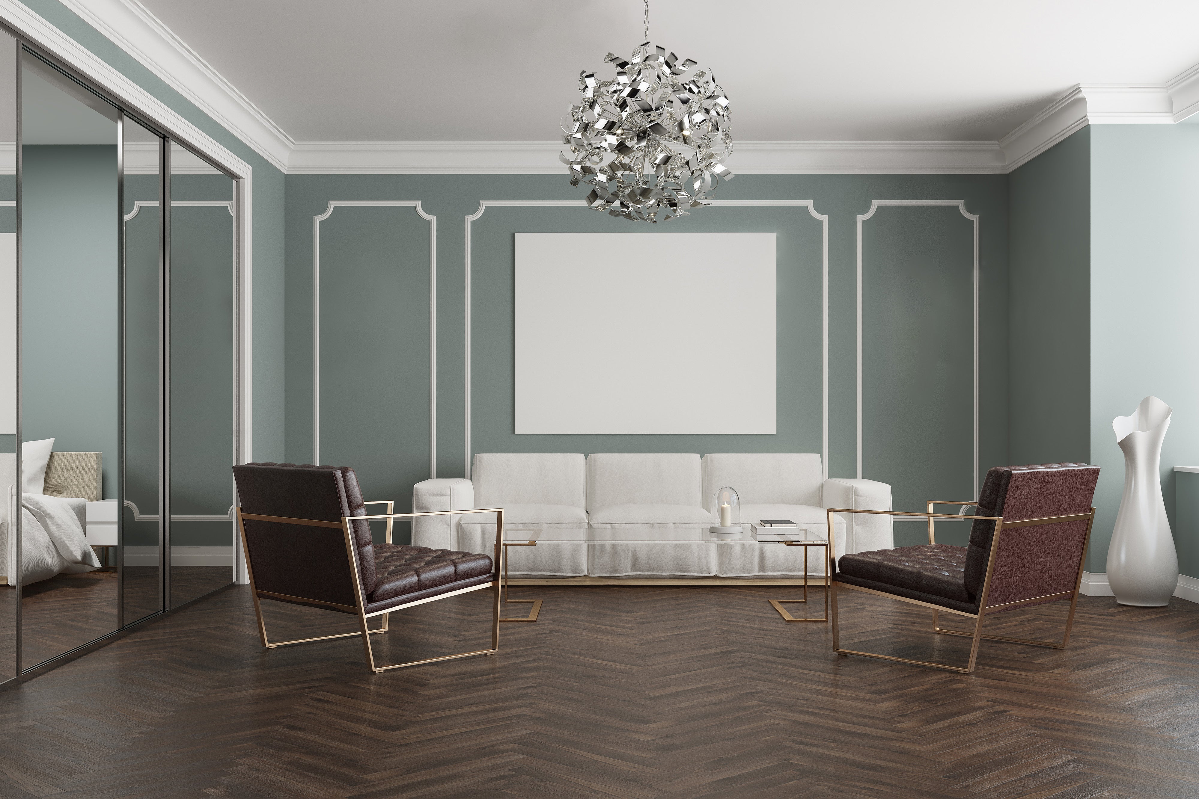 Searchlight Chancel 6 Light Pendant, Metal, Chrome