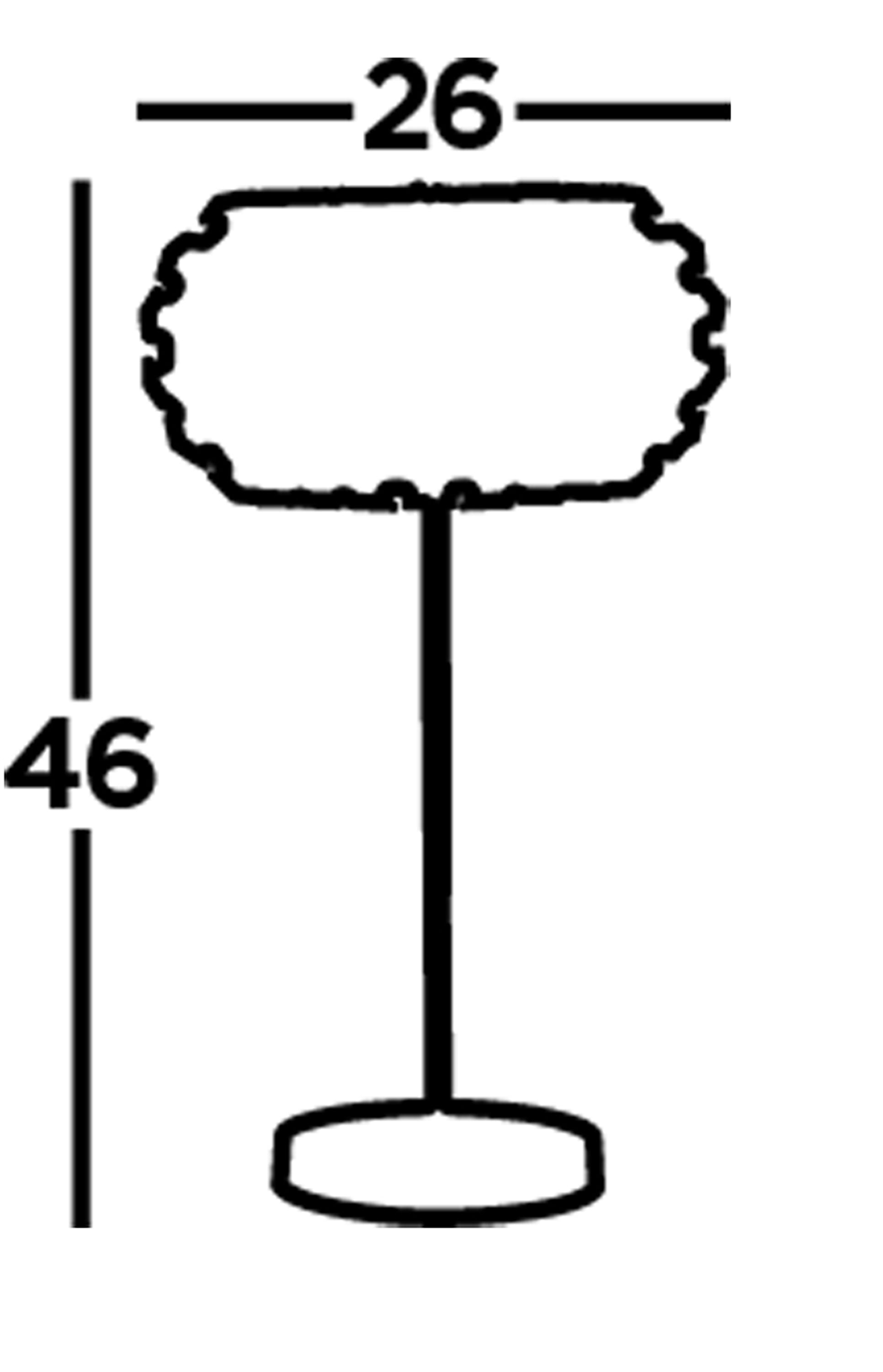 Searchlight Maria Table Lamp - Chrome, Crystal Glass & Sand Diffuser