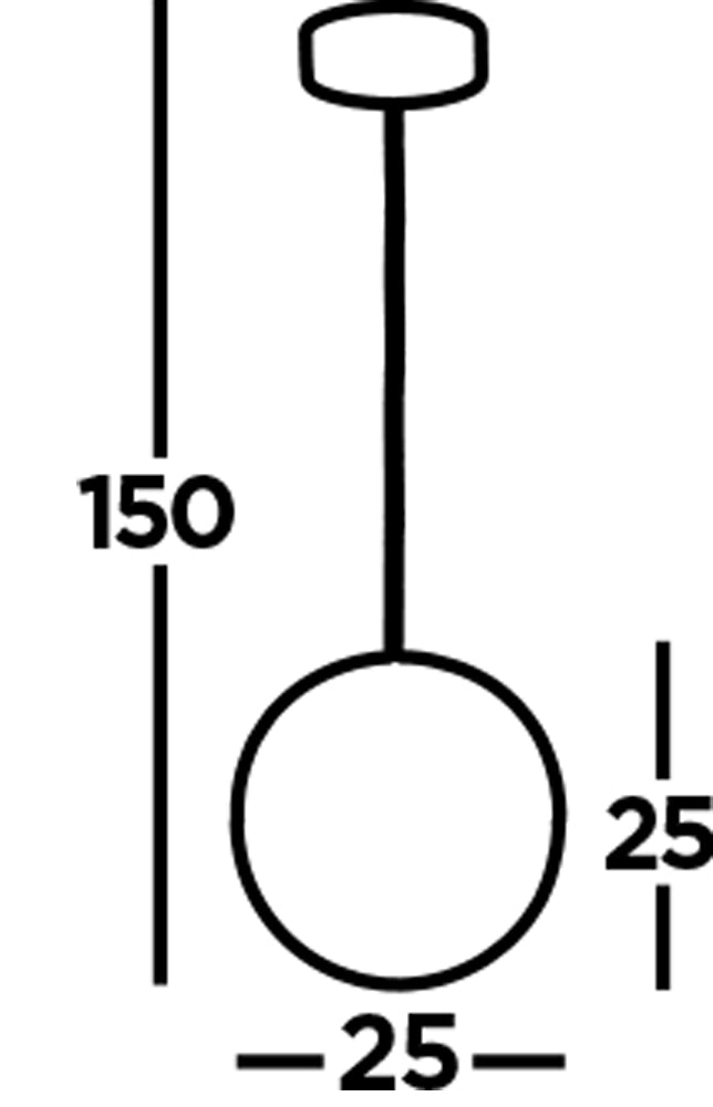 Searchlight Malta LED Pendant - Chrome & Crushed Ice Shade - 25cm