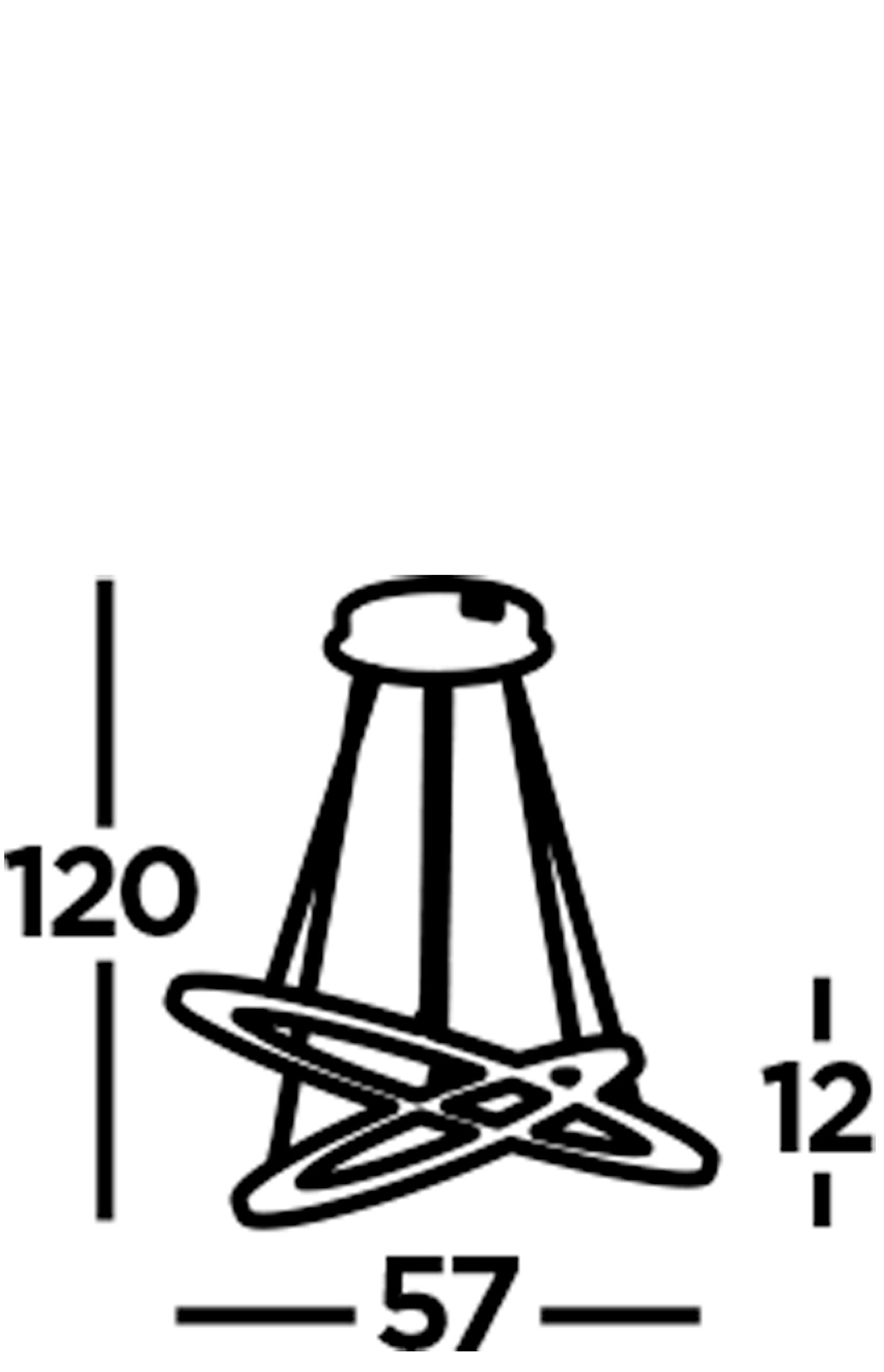 Searchlight Smith - LED 2 Hoops Ceiling, Chrome, Frosted Acrylic