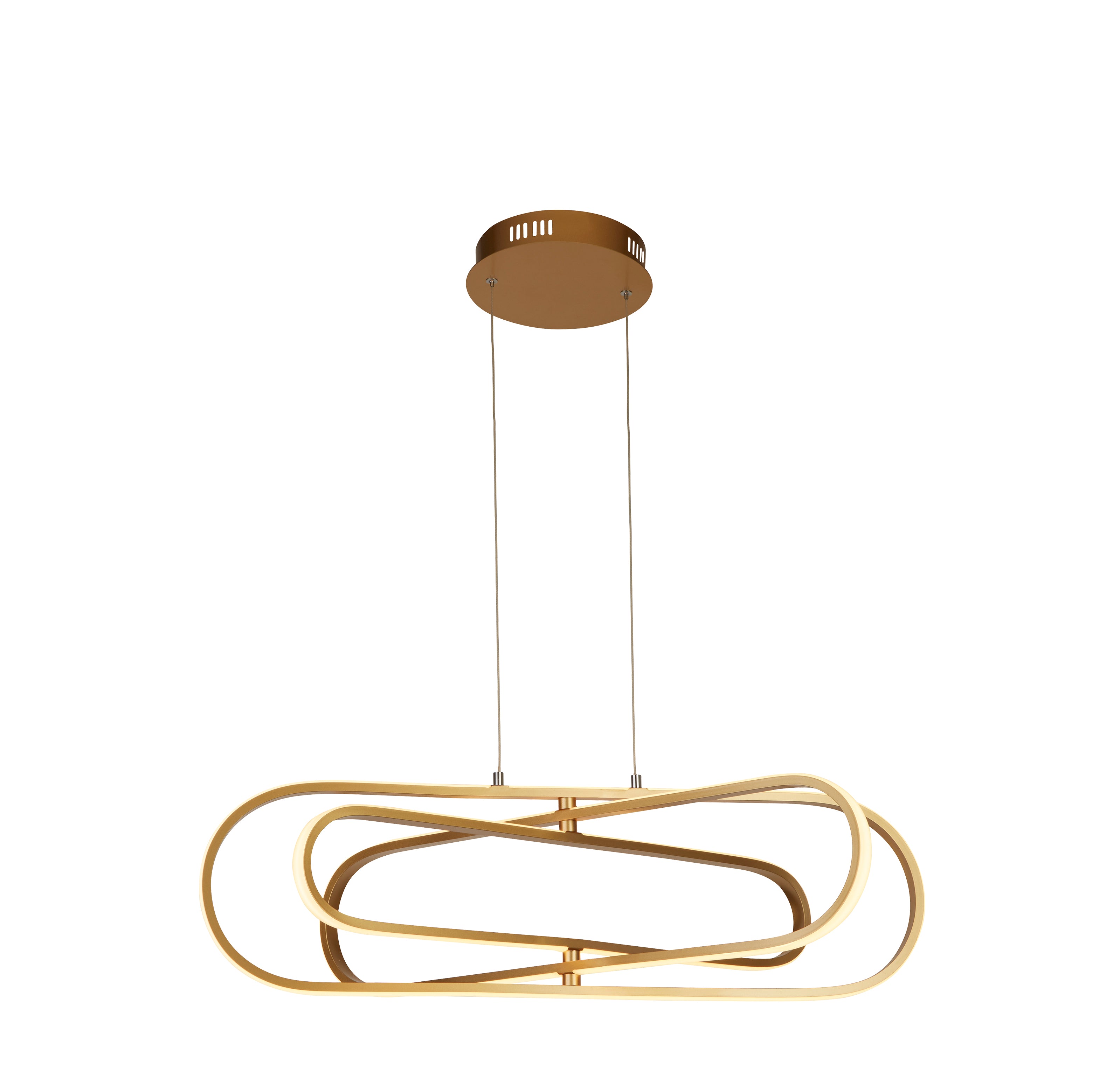 Searchlight Carmel LED Ceiling Pendant - Gold Aluminium