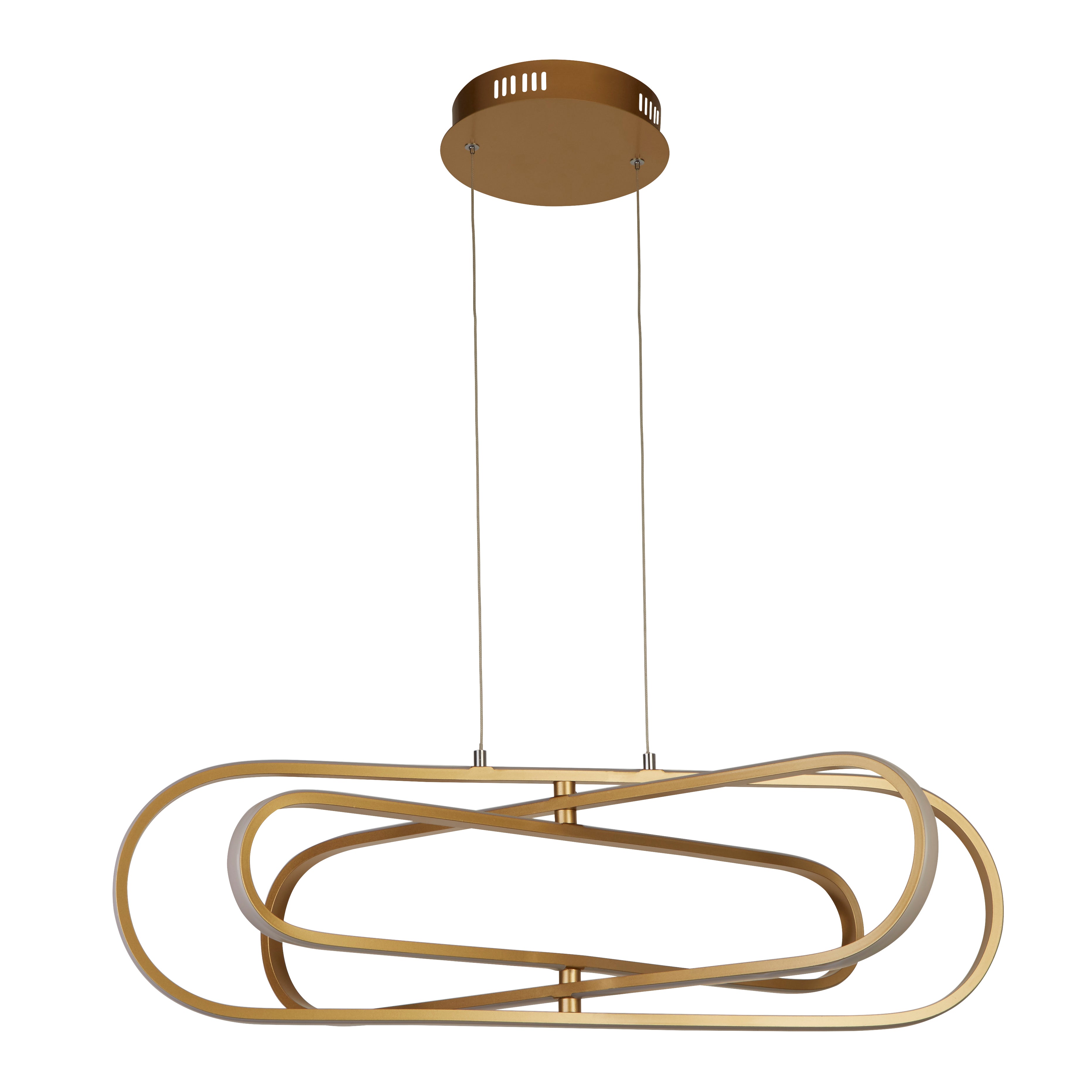 Searchlight Carmel LED Ceiling Pendant - Gold Aluminium