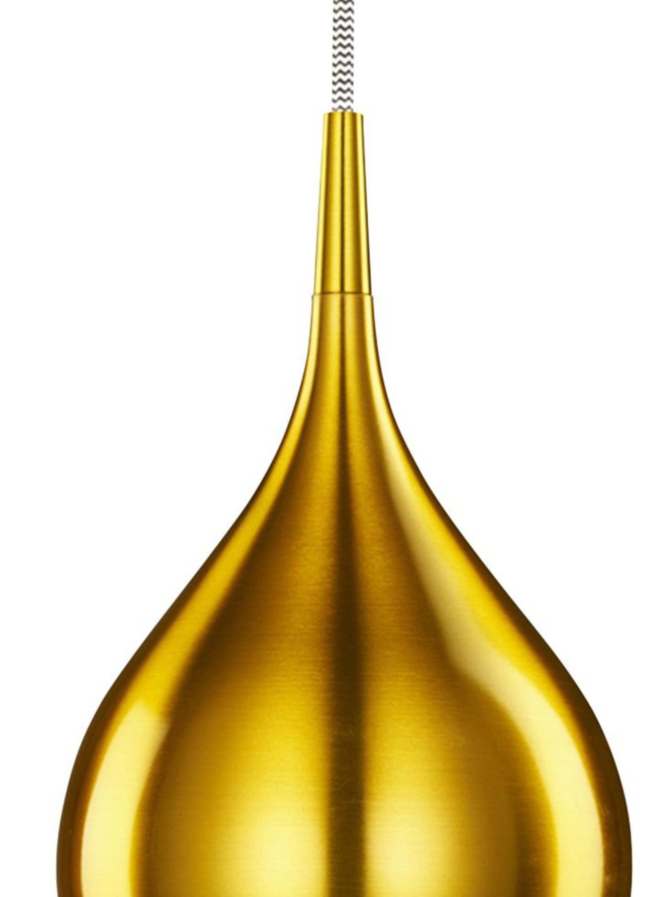 Searchlight Vulcan Single Gold Pendant - Diameter 12cm