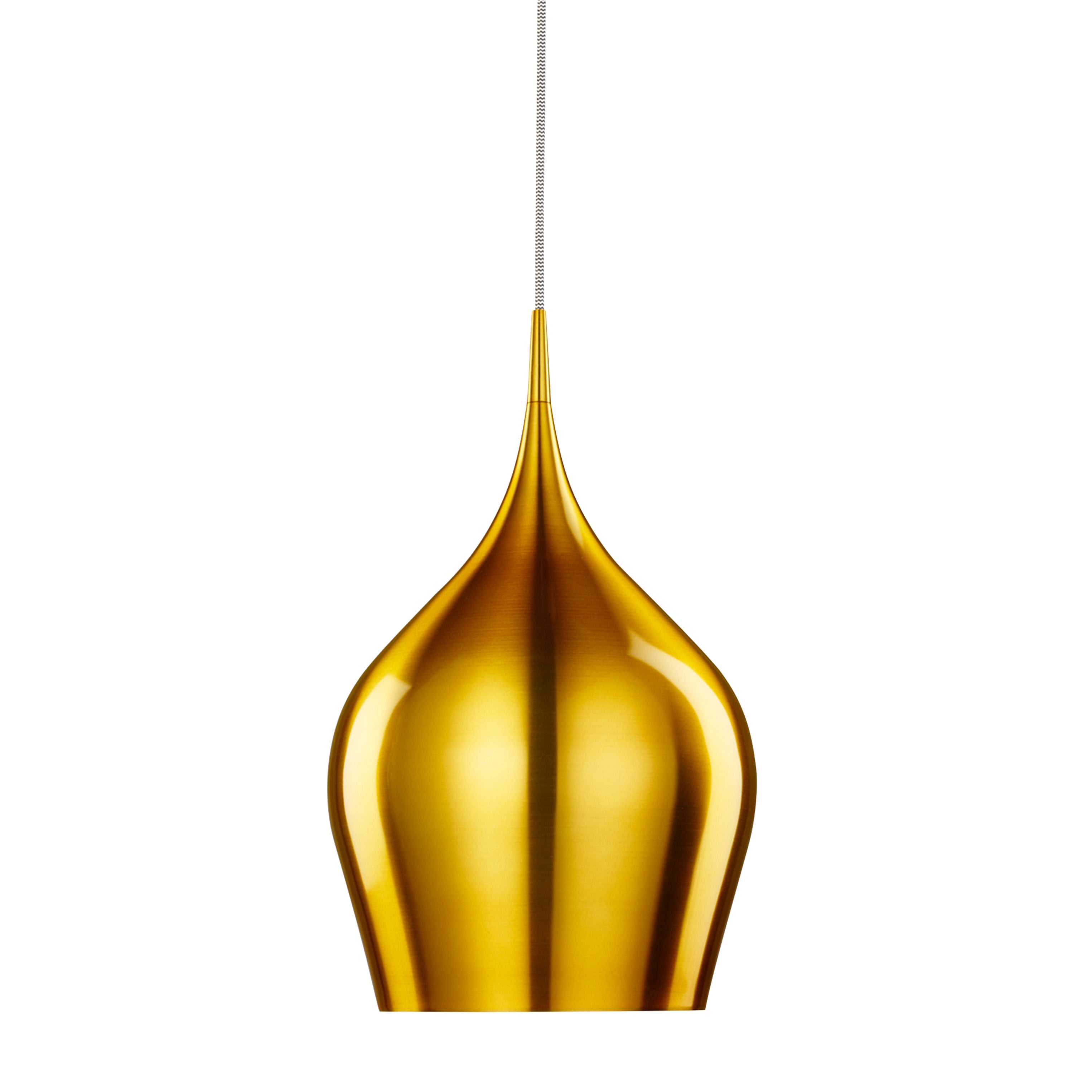 Searchlight Vulcan Single Gold Pendant - Diameter 26cm