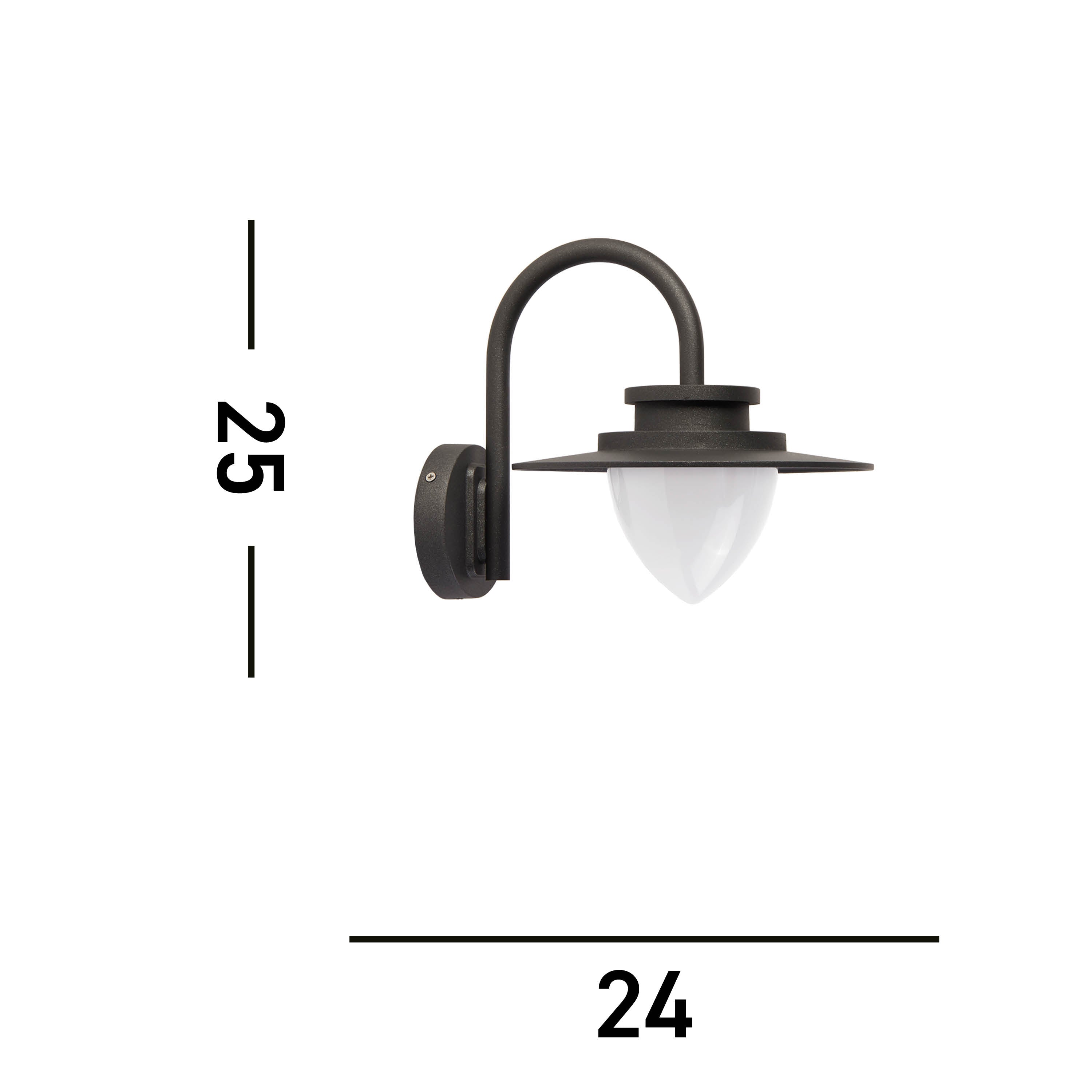Searchlight Tagus Wall Light - Graphite