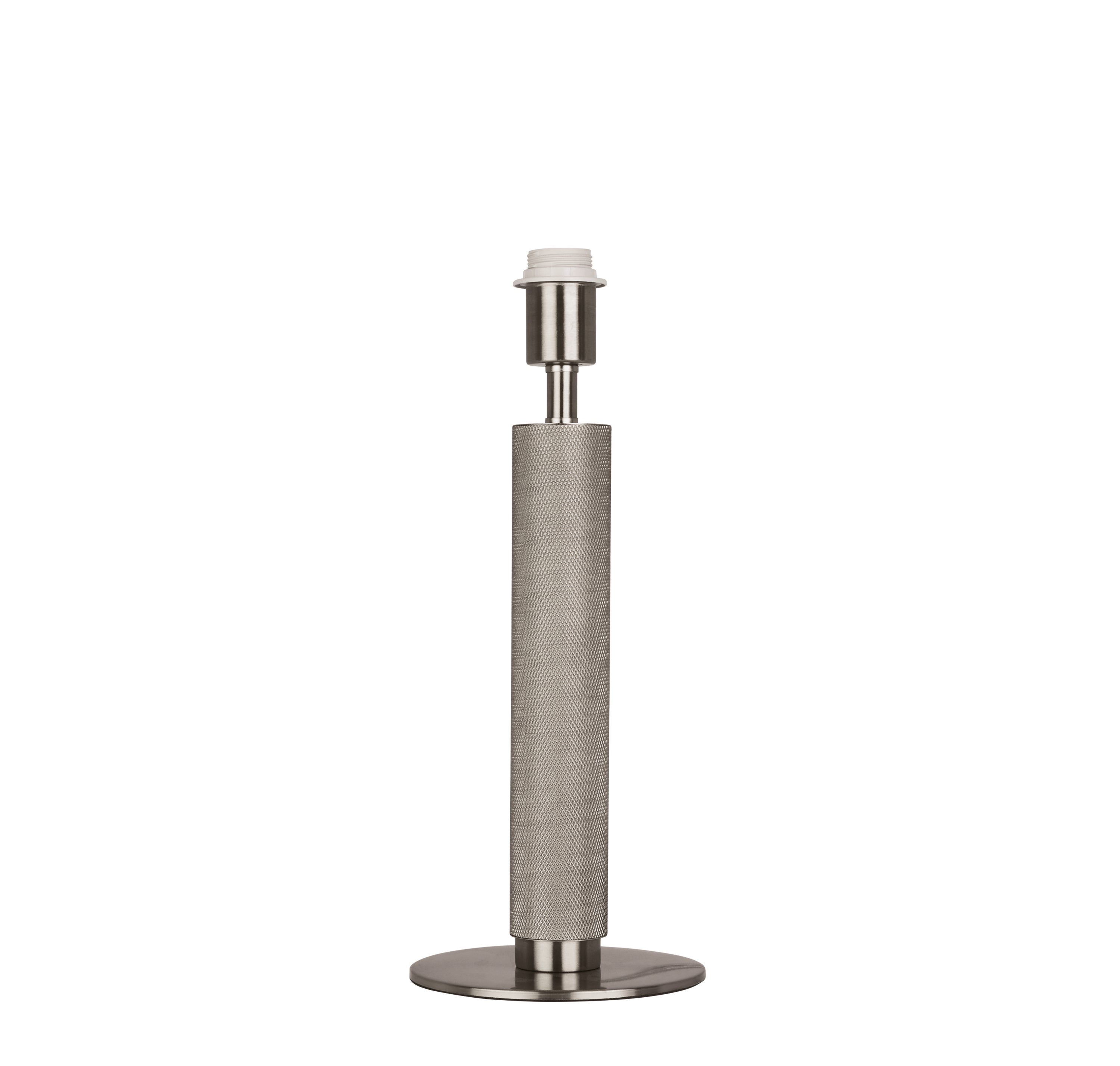 Searchlight Latimer Table Lamp Base - Knurled Silver - Base Only