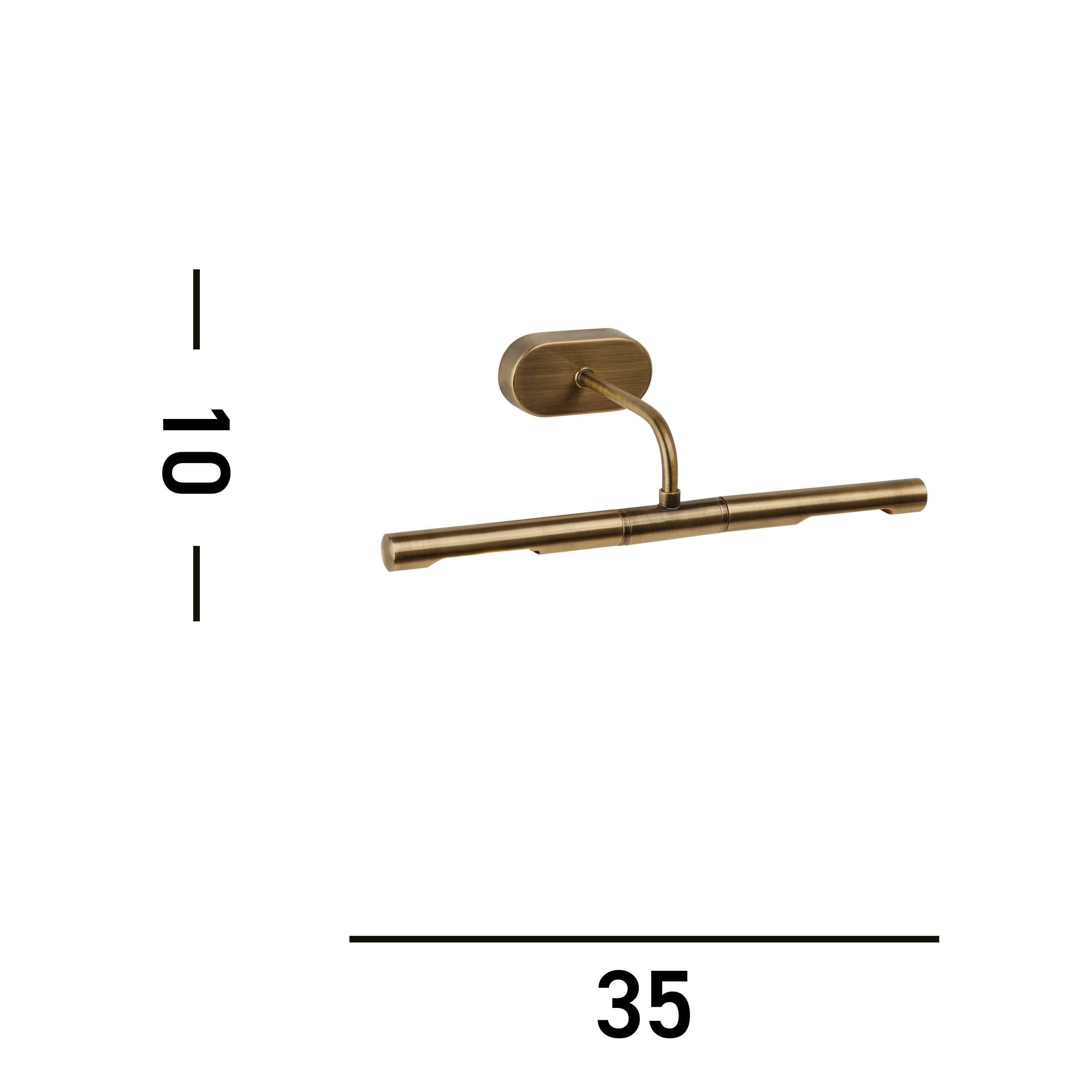 Searchlight Vandries Picture Light - Antique Brass