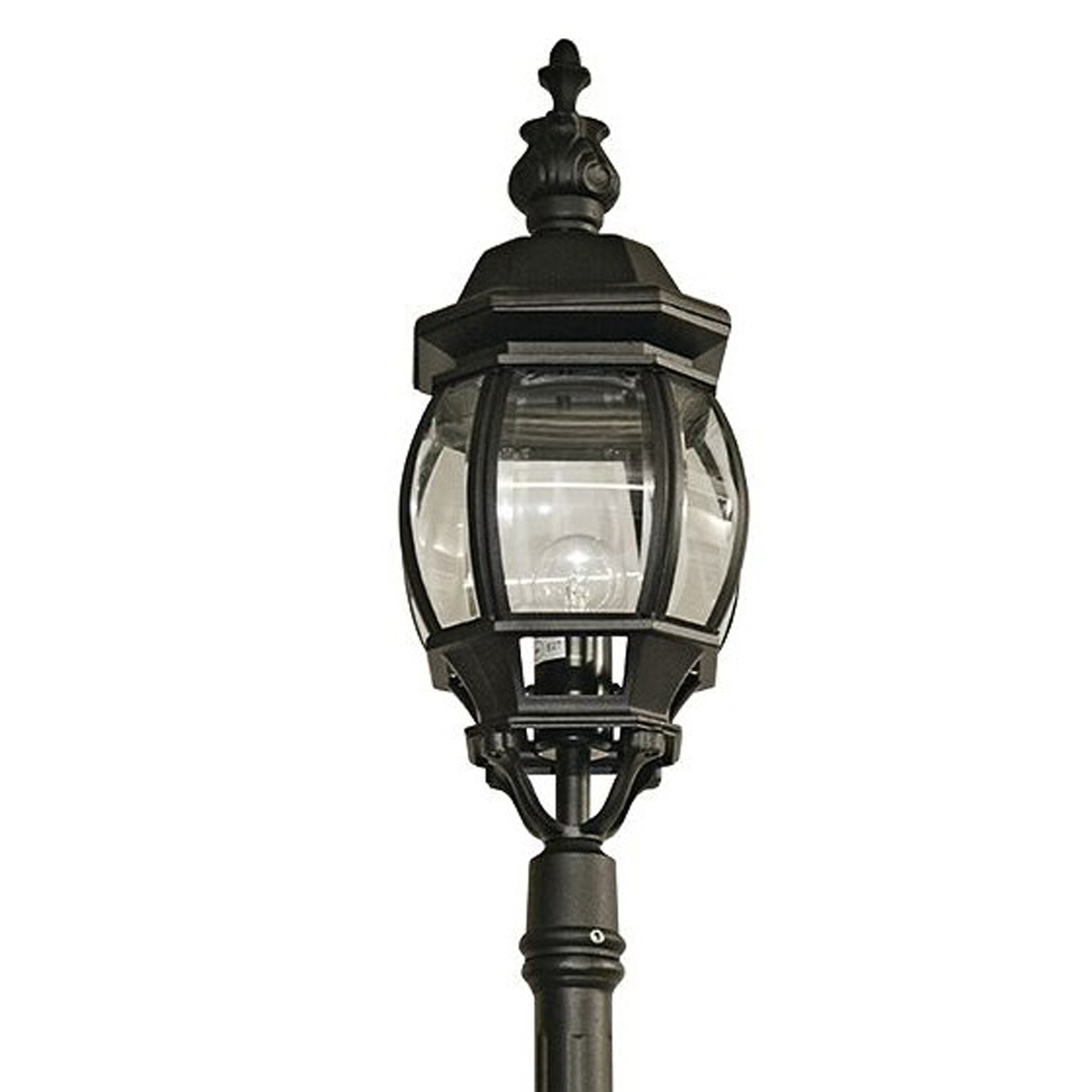 Searchlight Bartlett 221cm Outdoor Post - Silk Black & Glass - IP44