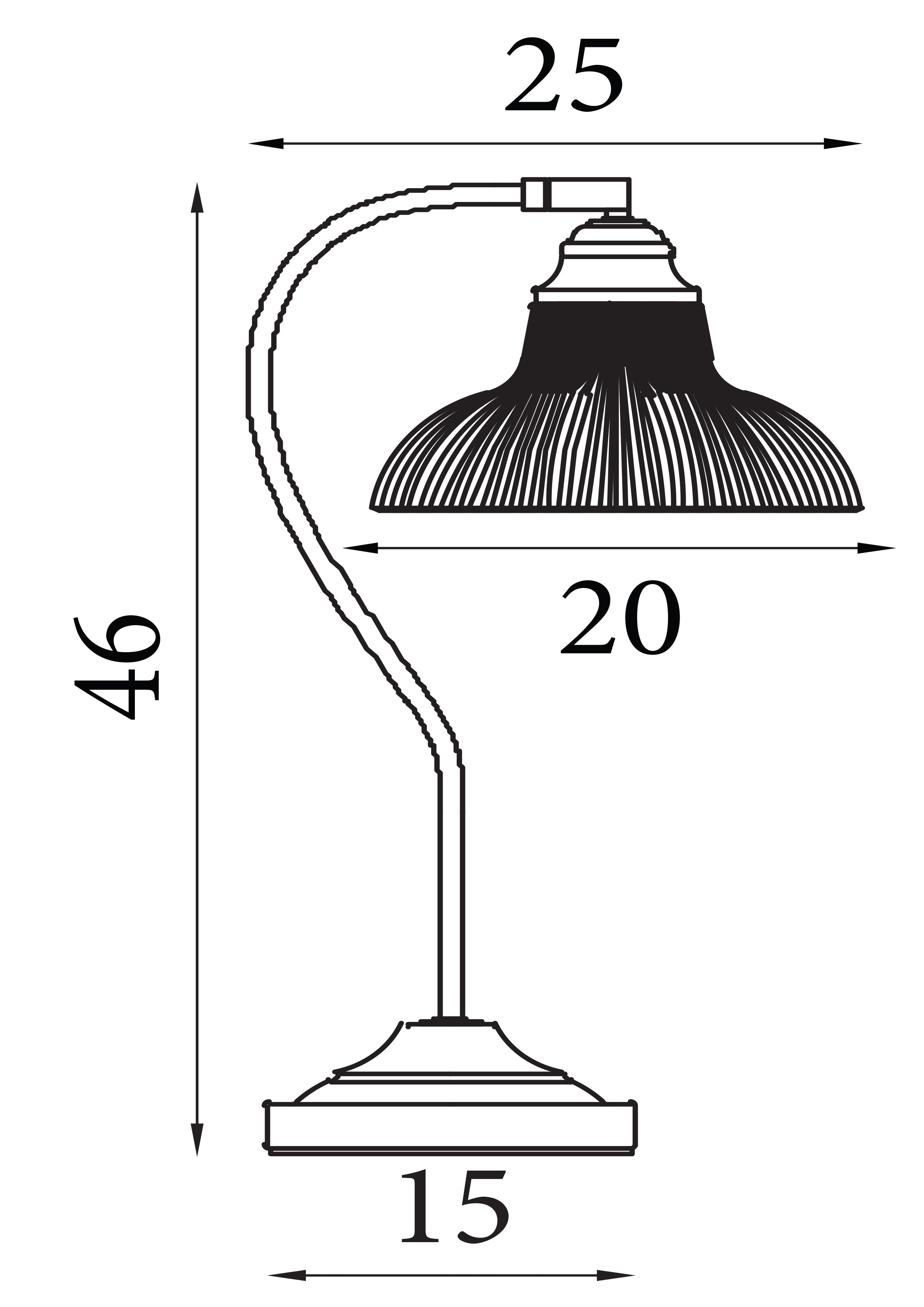 Searchlight Beech III Table Lamp - Satin Silver & Holophane Style Glass