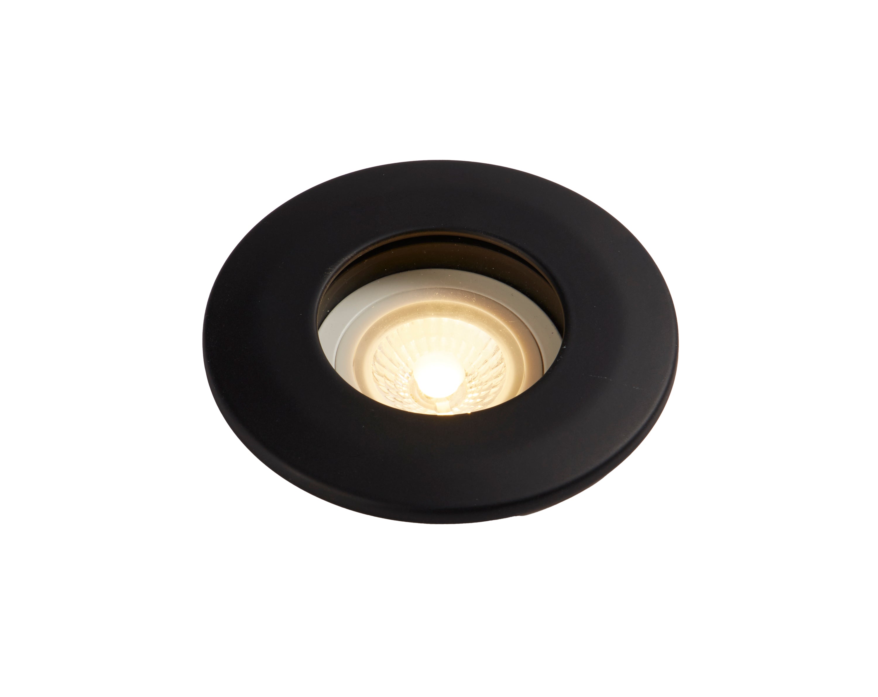 Searchlight Burford Bathroom Black Downlight - IP65 - Fire Rated
