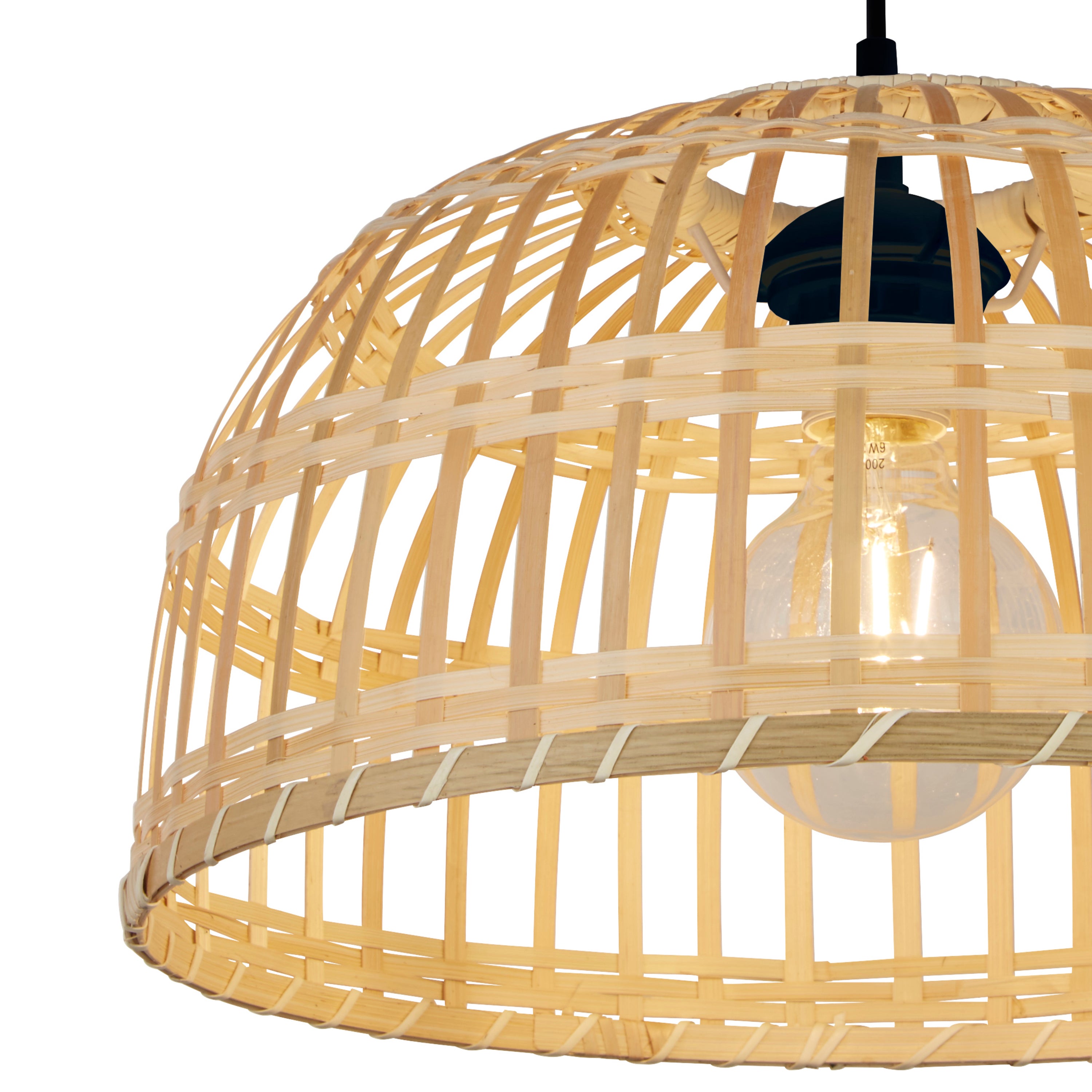 Searchlight Bailey Lamp Shade - Bamboo - Shade Only