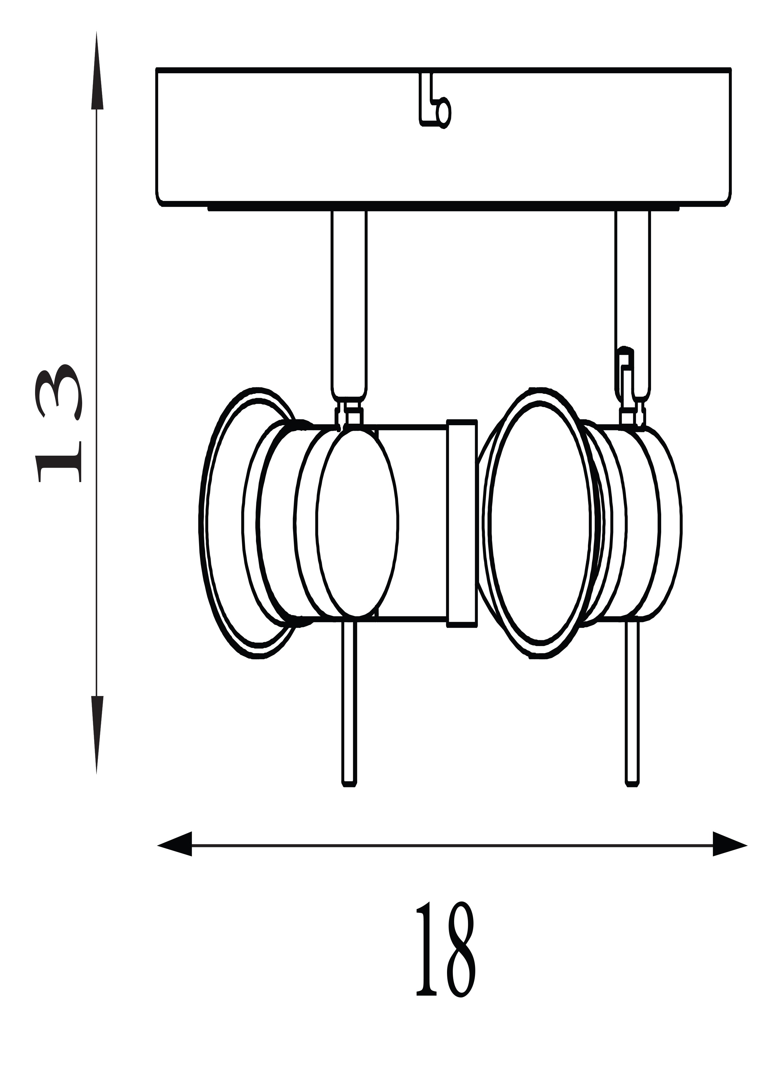 Searchlight Antonio LED IP44 Chrome & Satin Silver 3 Light Spotlight, Adjustable