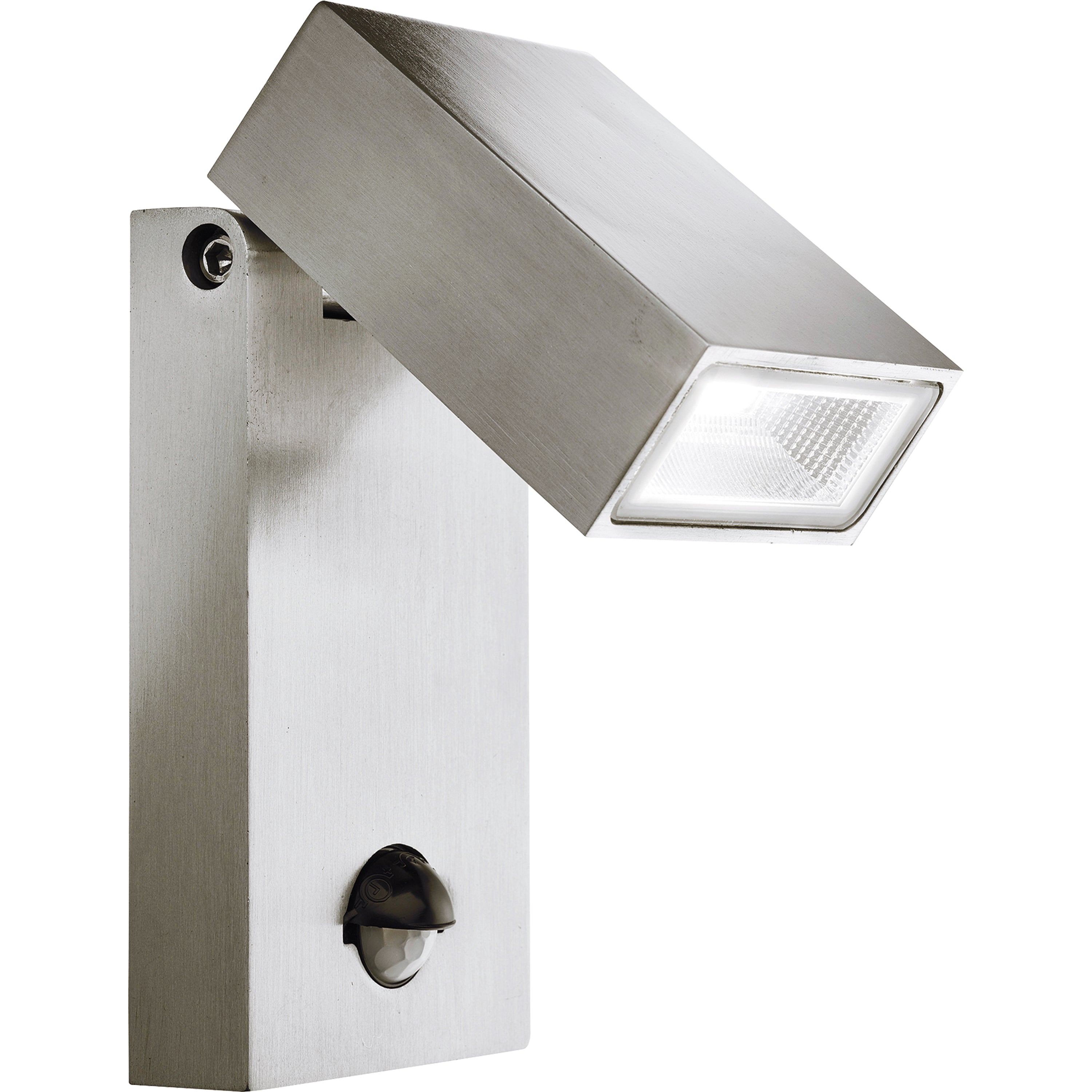 Searchlight Mela LED Outdoor Wall Light with PIR Sensor - Aluminium - IP44