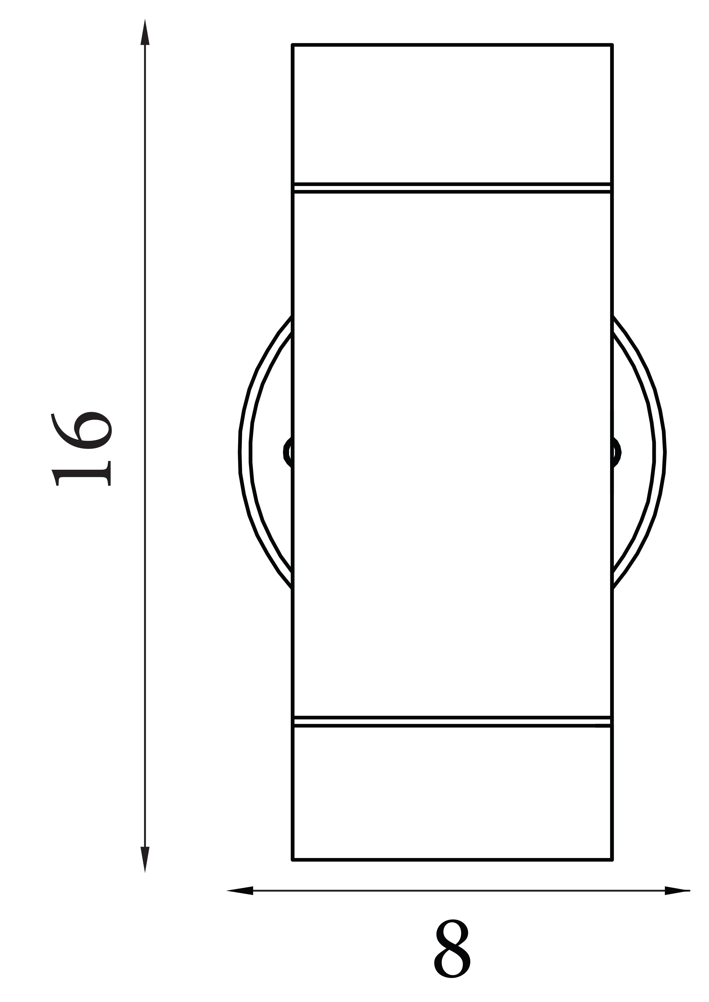 Searchlight Casterton Outdoor 2 Light Wall Light - Black Polypropylene - IP44