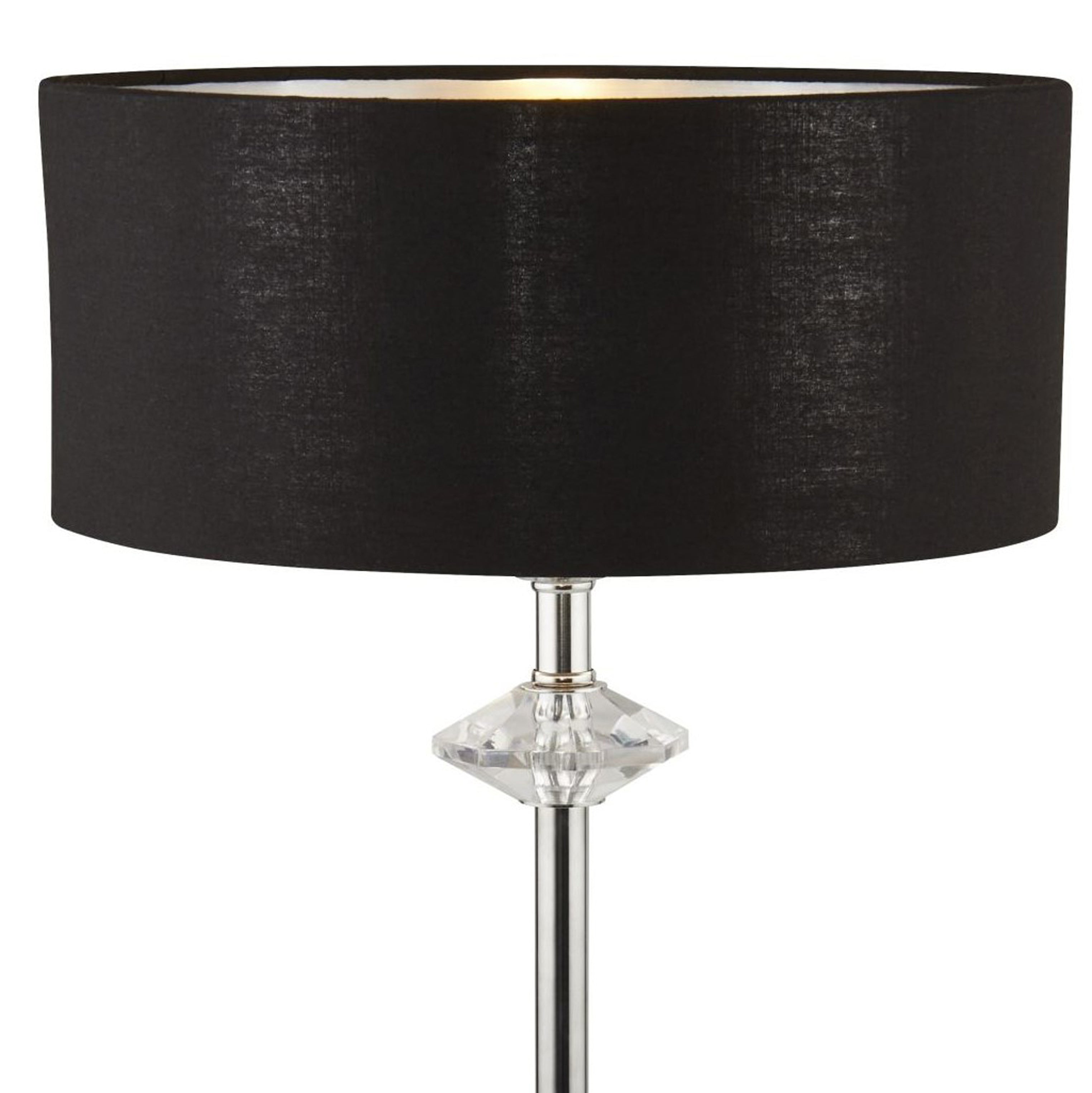 Searchlight Odsey Table Lamp - Black & Chrome