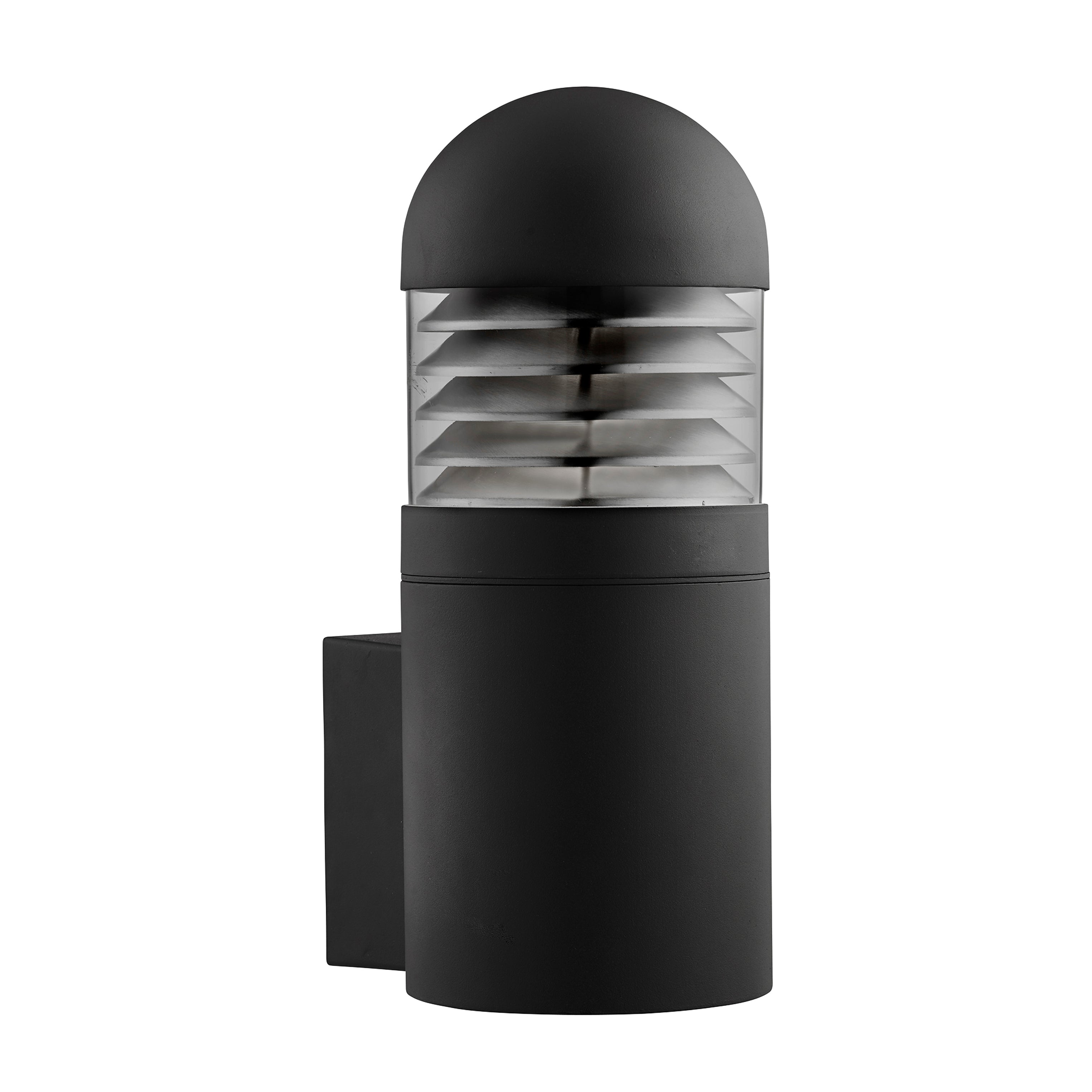 Searchlight Burnall Outdoor Wall Light - Black with Polycarbonate Diffuser