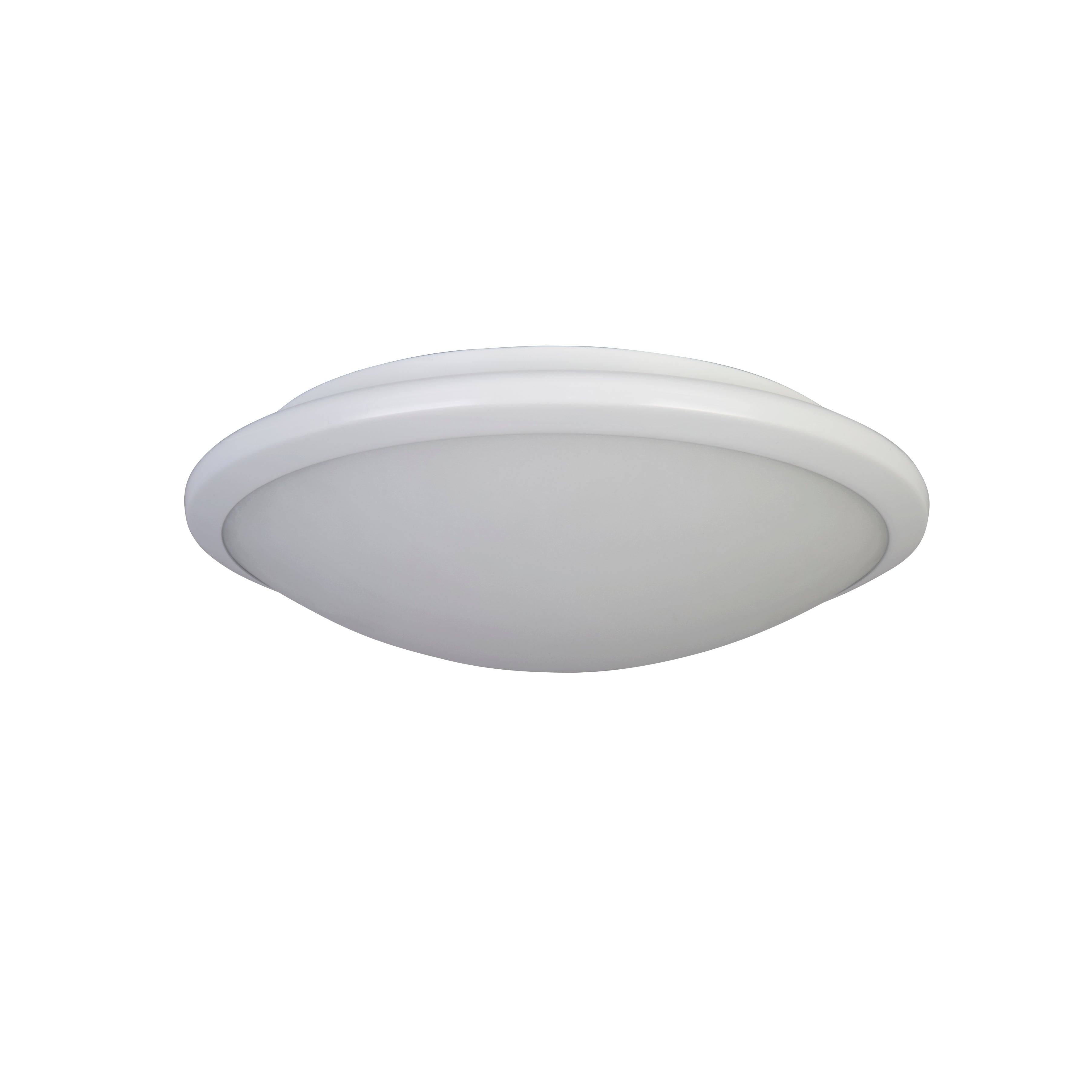 Searchlight Keble Flush - White & Frosted Glass