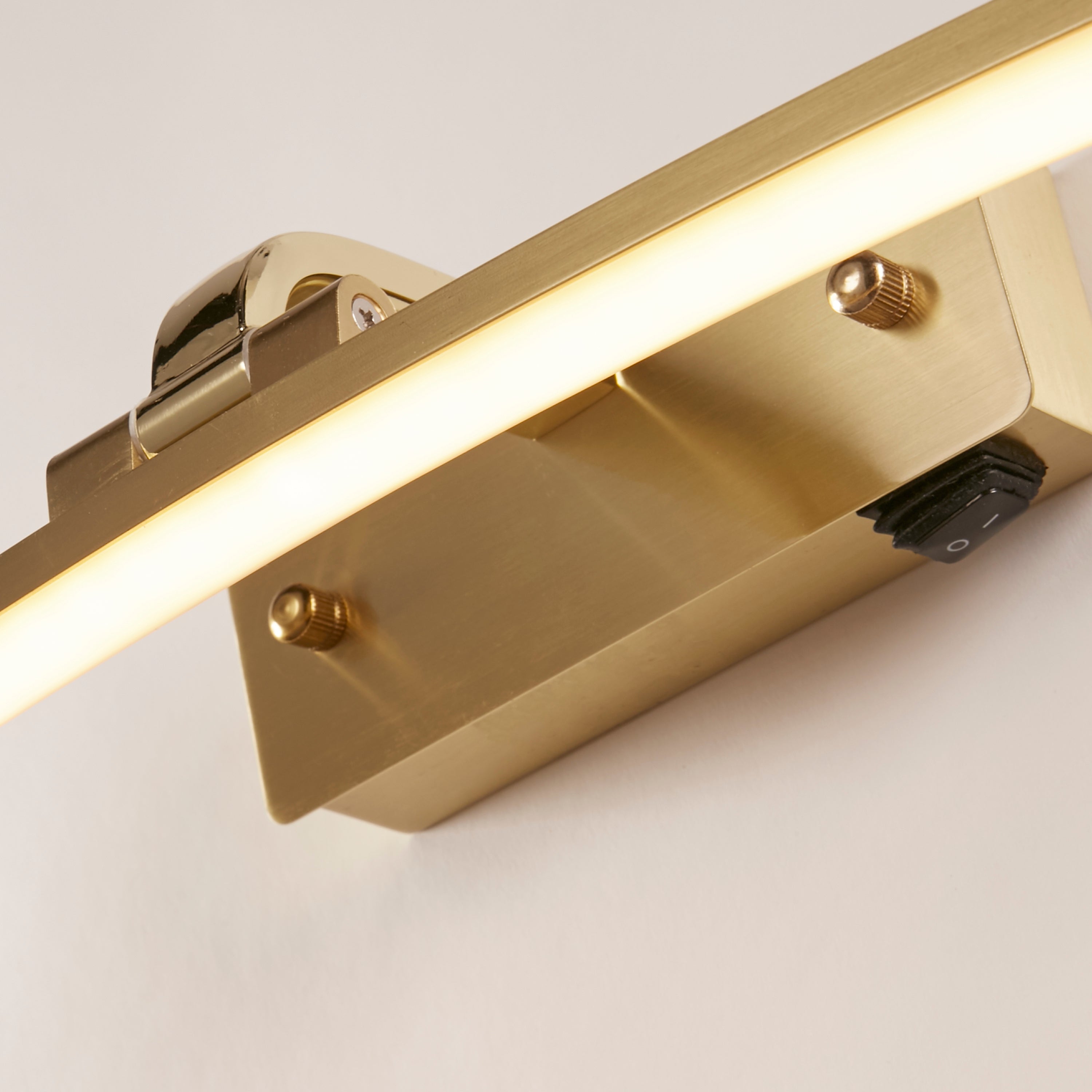Searchlight Samuel 50cm Picture Light - Satin Brass & Polished Brass