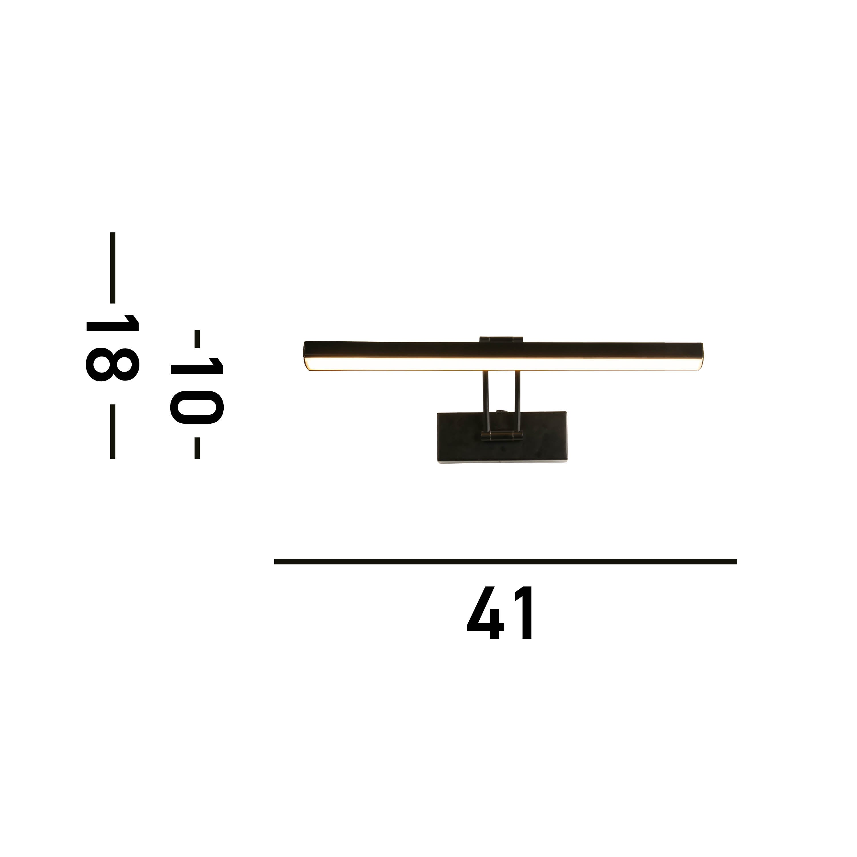 Searchlight Raleigh 405mm Picture Light - Black