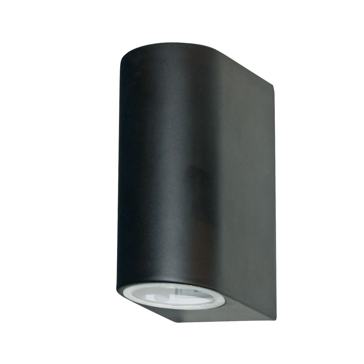 Searchlight Eaton Outdoor 2 Light Wall Light - Black & Glass - IP44