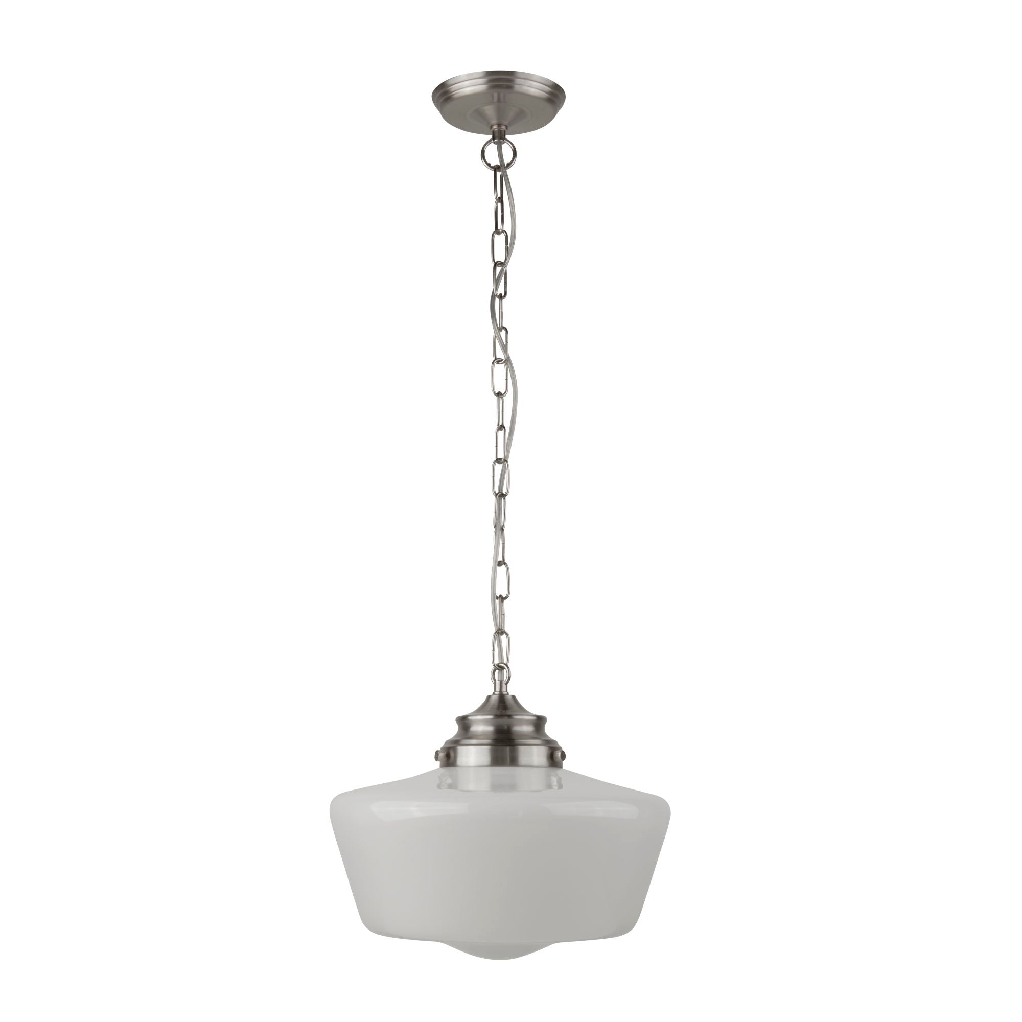 Searchlight Sandhill White Pendant With Opal Glass IP44