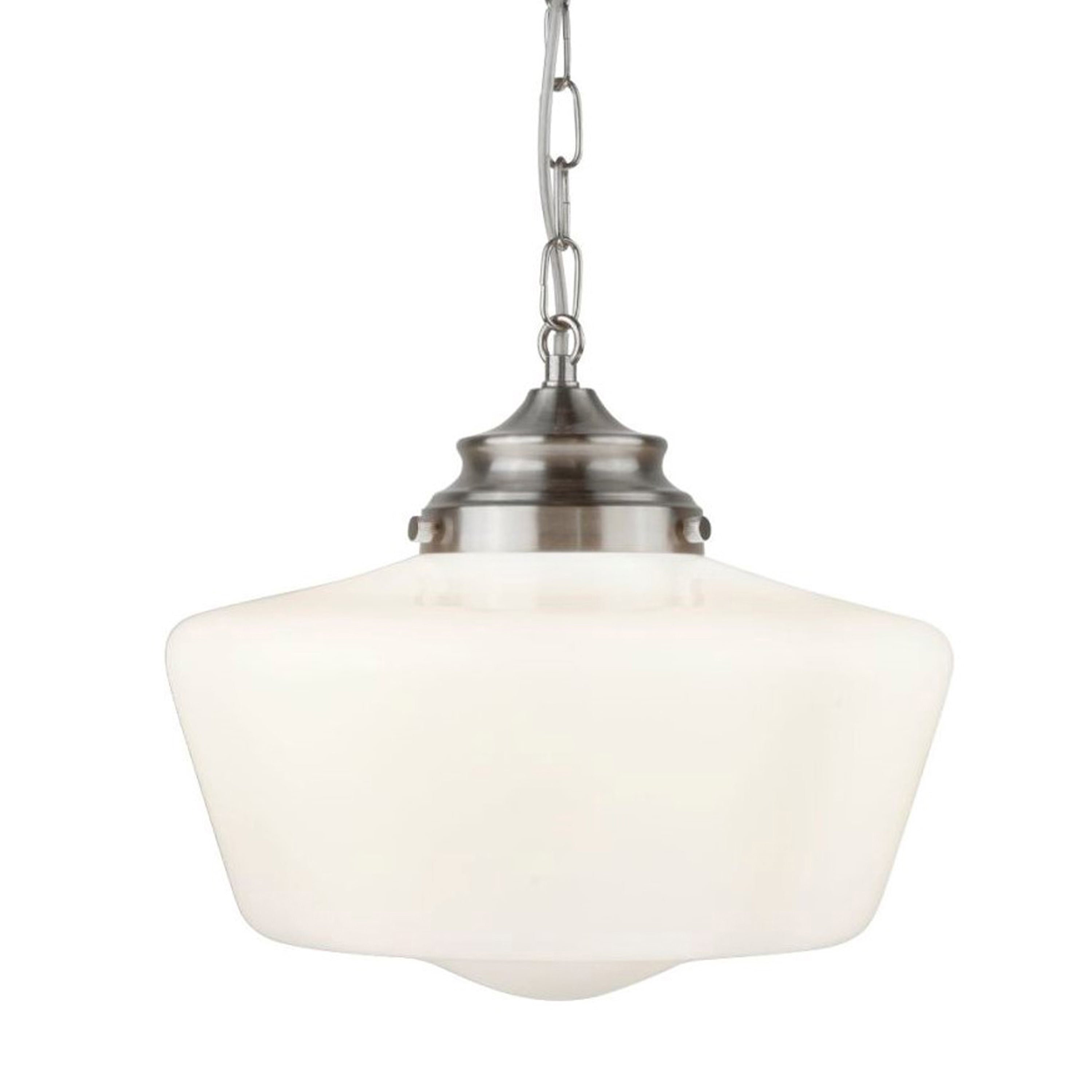 Searchlight Sandhill White Pendant With Opal Glass IP44