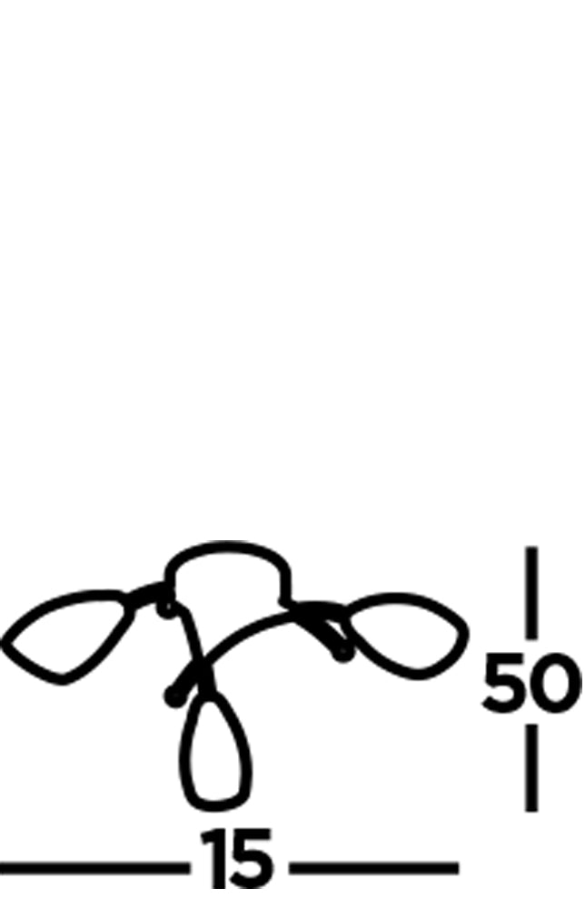 Searchlight Oakfield 3 Light Chrome Flush With Opal Glass