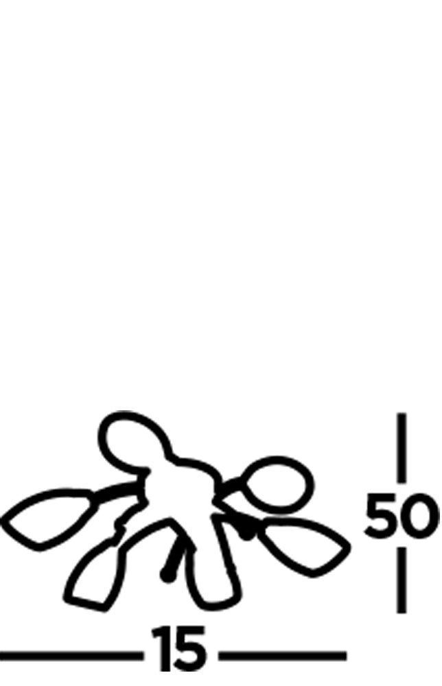 Searchlight Oakfield 6 Light Chrome Flush With Opal Glass