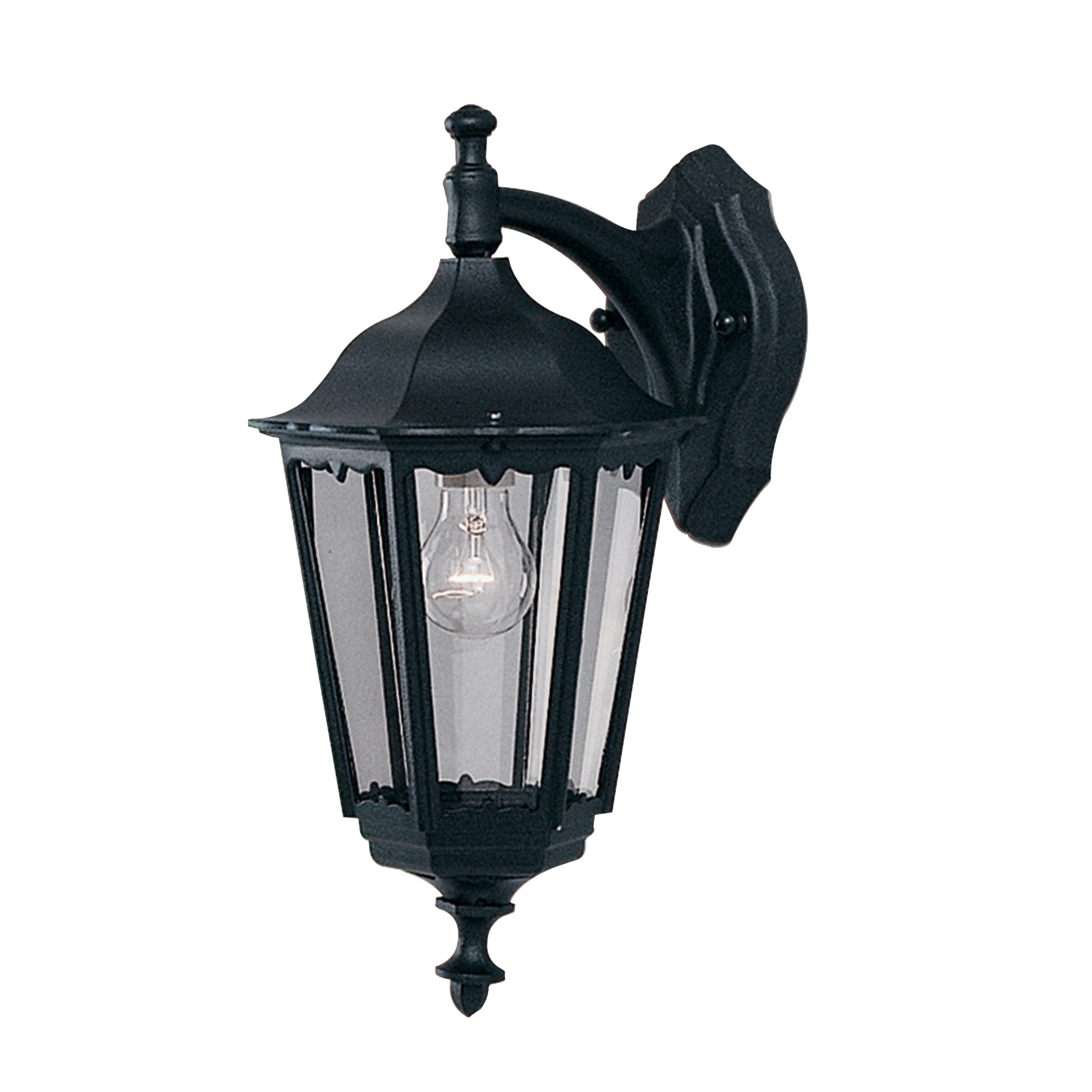 Searchlight Acton Outdoor Down Wall Light - Black - IP44