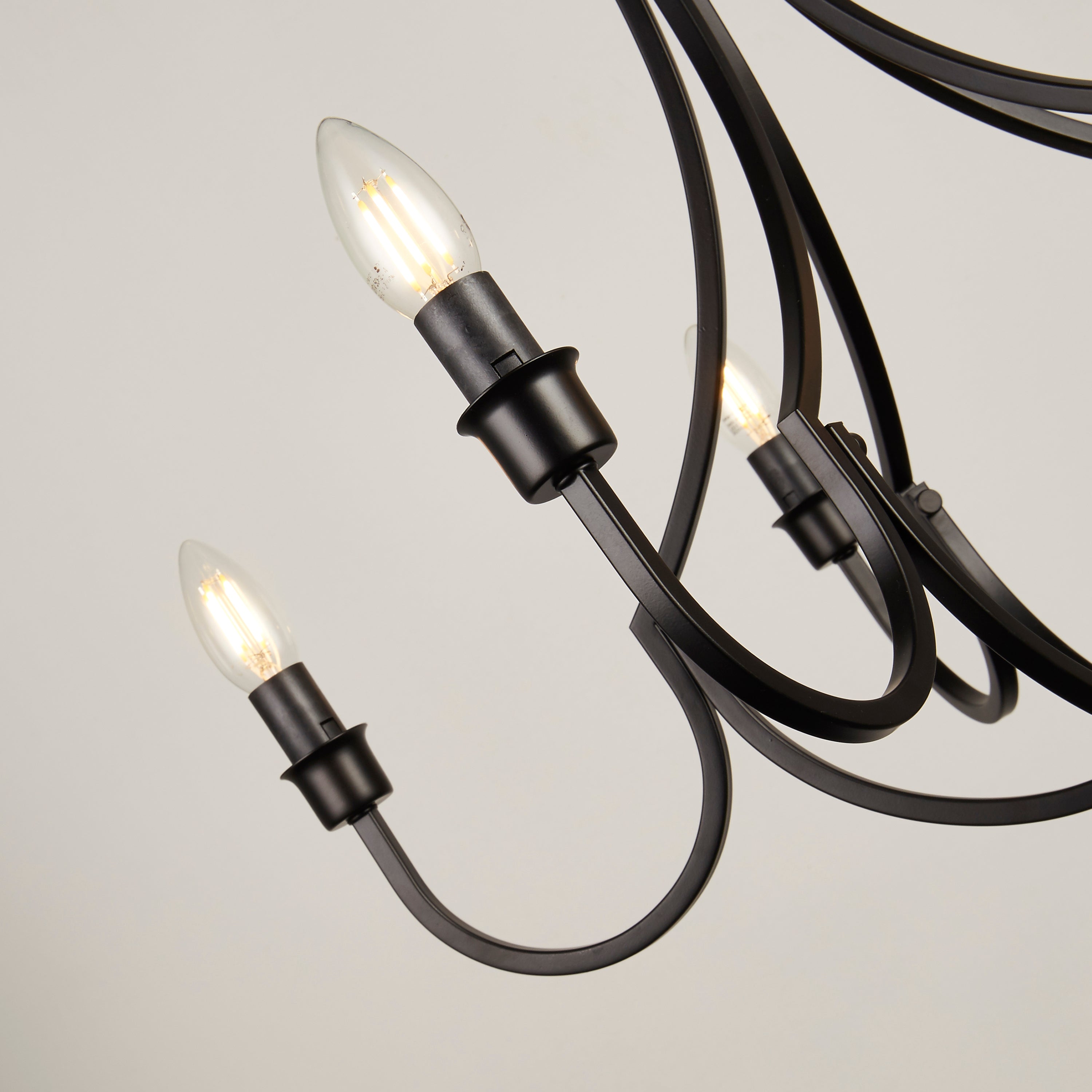 Searchlight Lansdowne 5 Light Pendant - Black