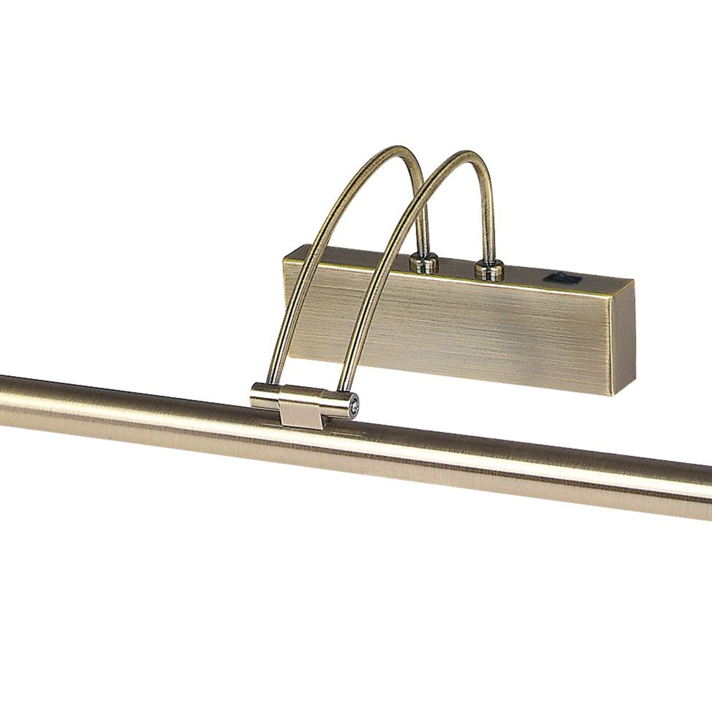 Searchlight LED Picture Light - Antique Brass