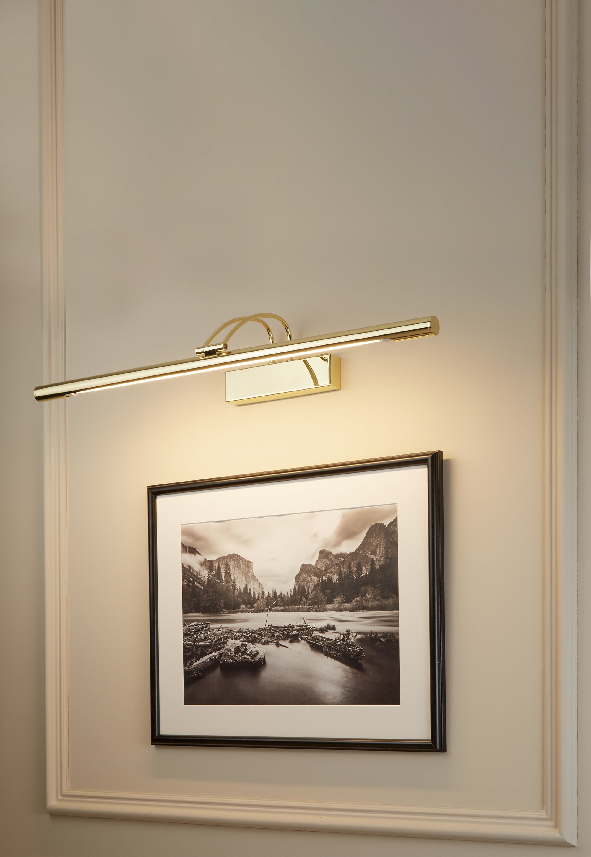 Searchlight LED Picture Light - Polished Brass