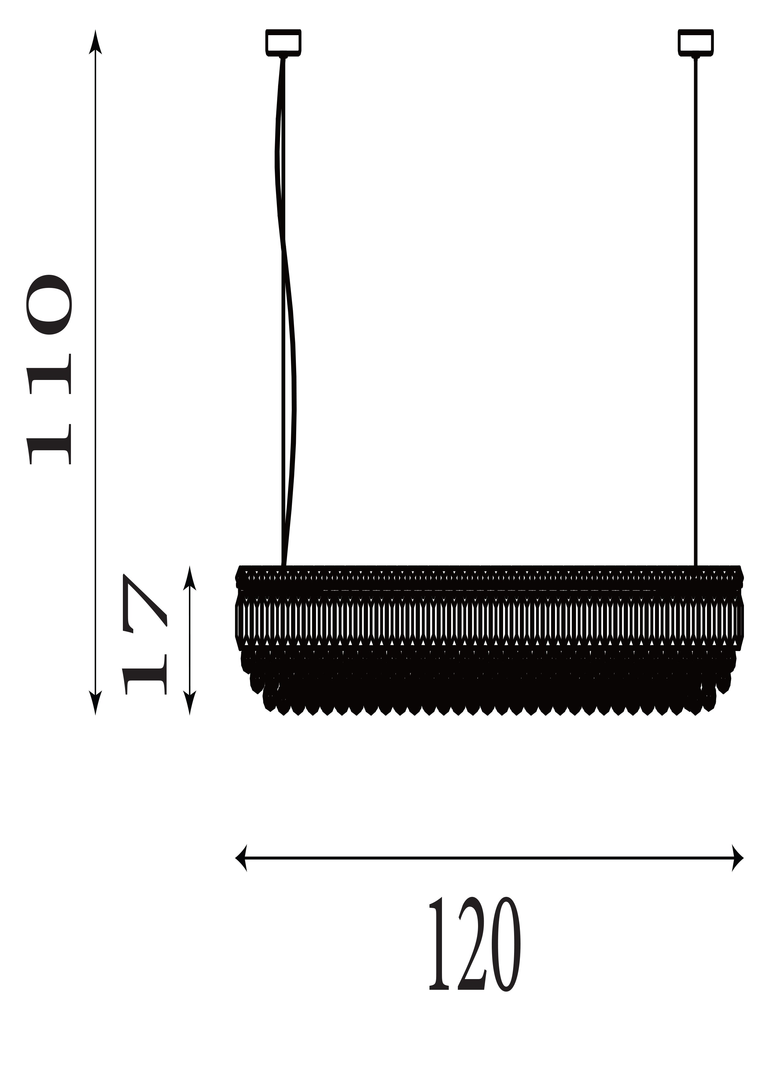 Searchlight Vivian 26 Light Pendant - Chrome, Crystal Trim & Ball Drops
