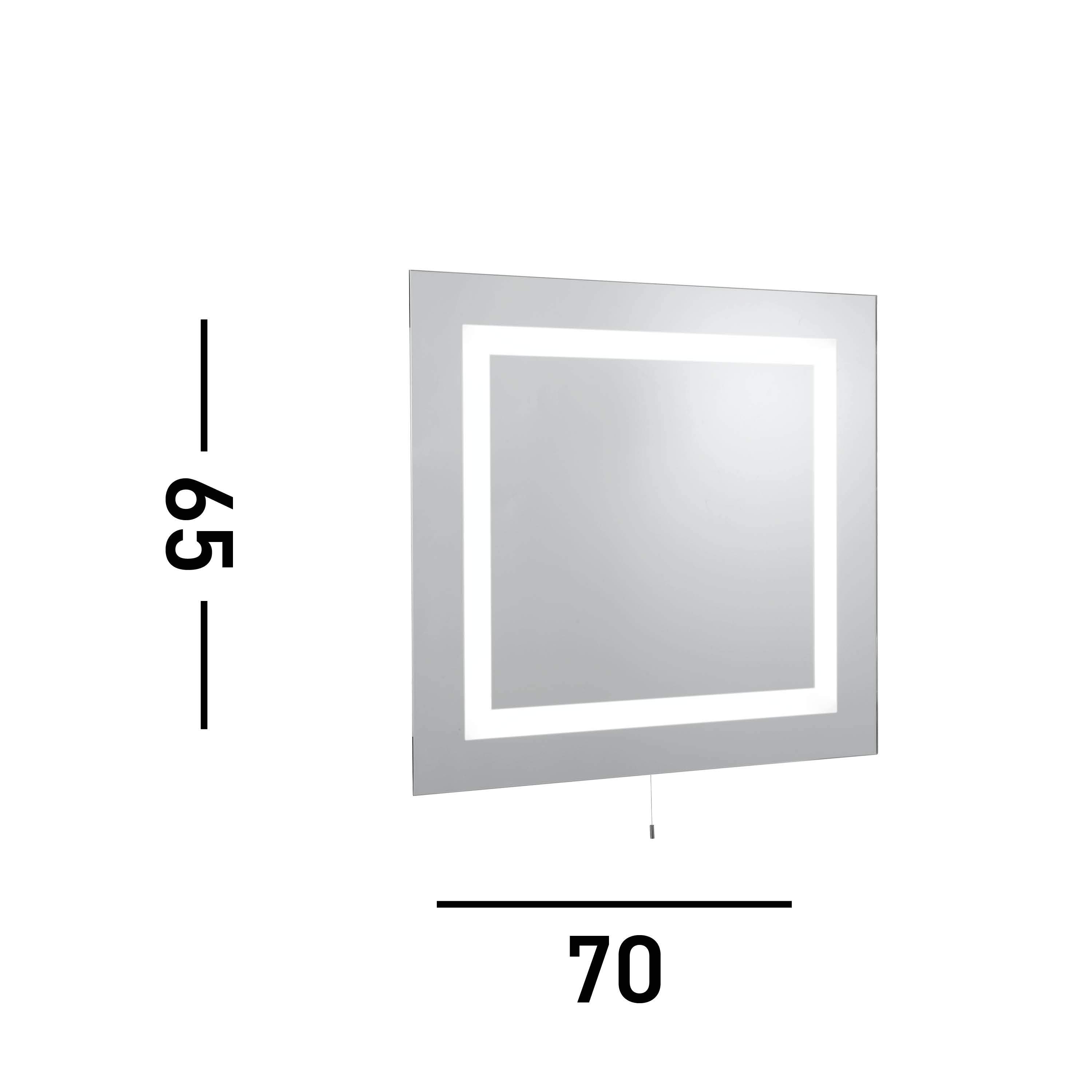 Searchlight Soho Bathroom LED 4 Light IP44 Illuminated Mirror, Switched