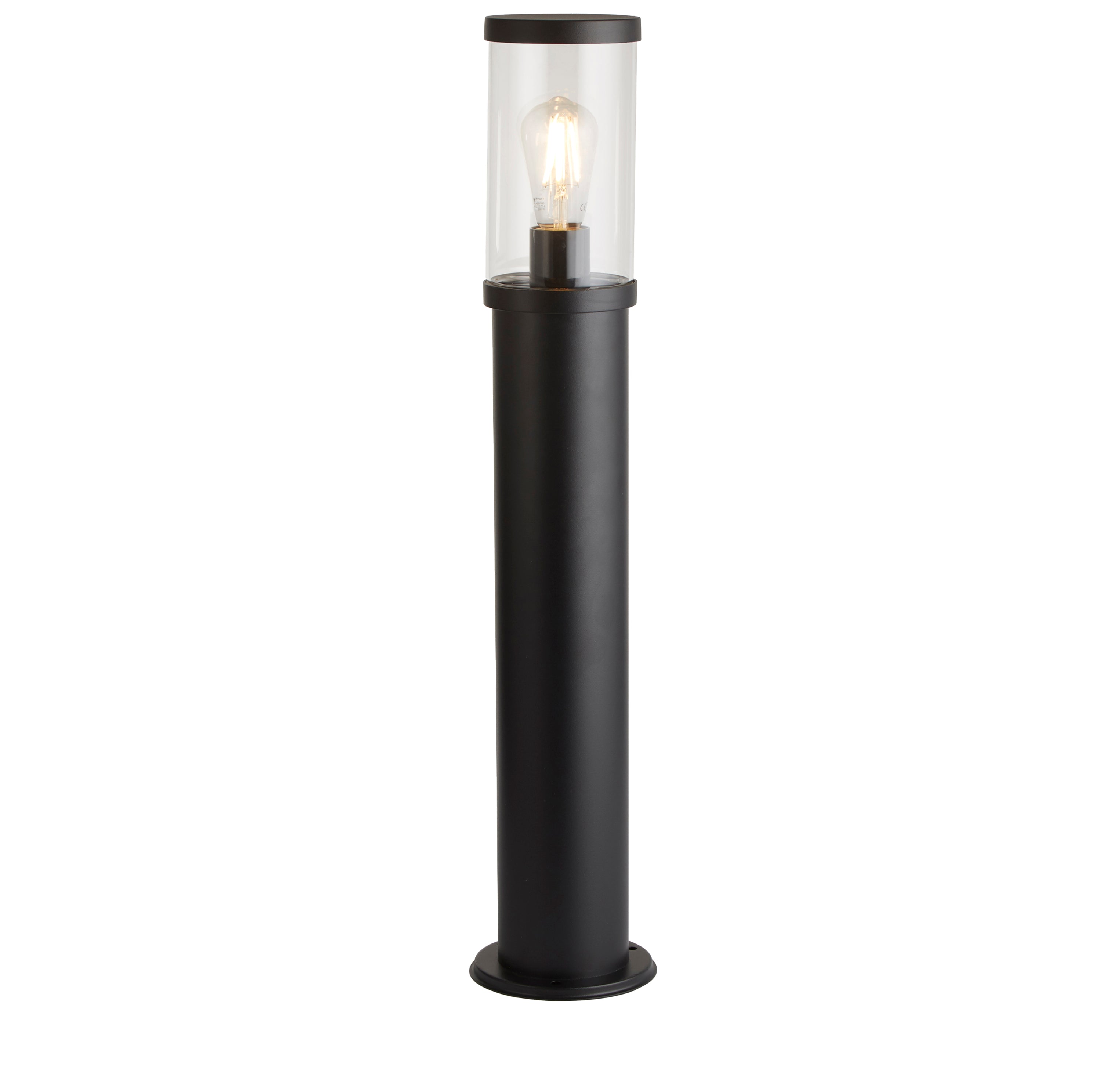 Searchlight Bagnall 730mm Outdoor Post - Black & Polycarbonate