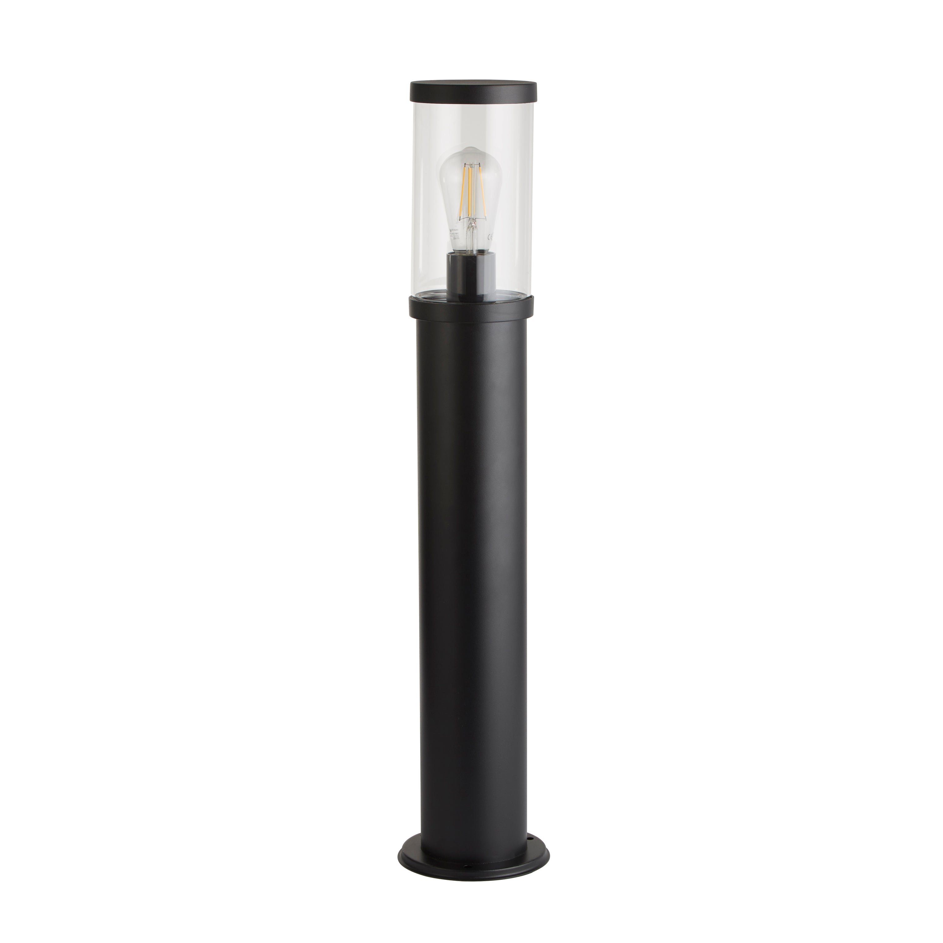 Searchlight Bagnall 730mm Outdoor Post - Black & Polycarbonate
