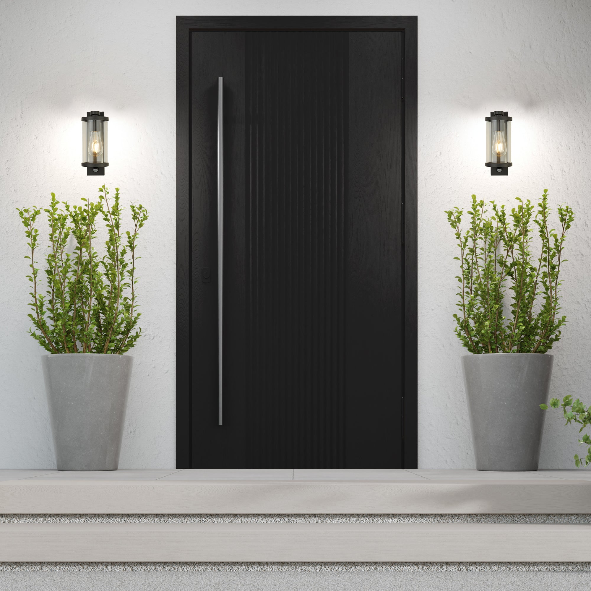 Searchlight Bagnall Outdoor PIR Wall Light - Black