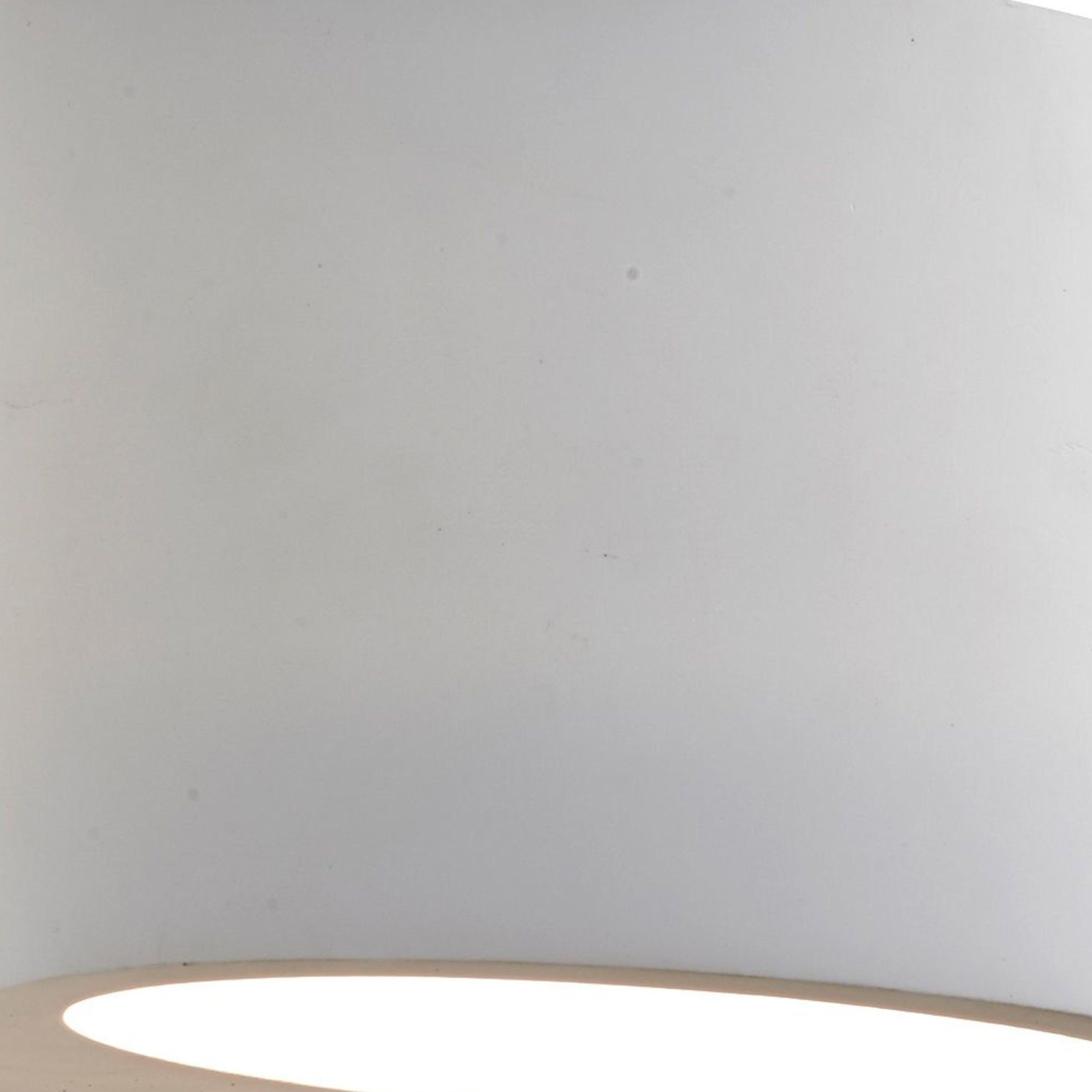 Searchlight Glaisher Oval White Plaster Wall Light