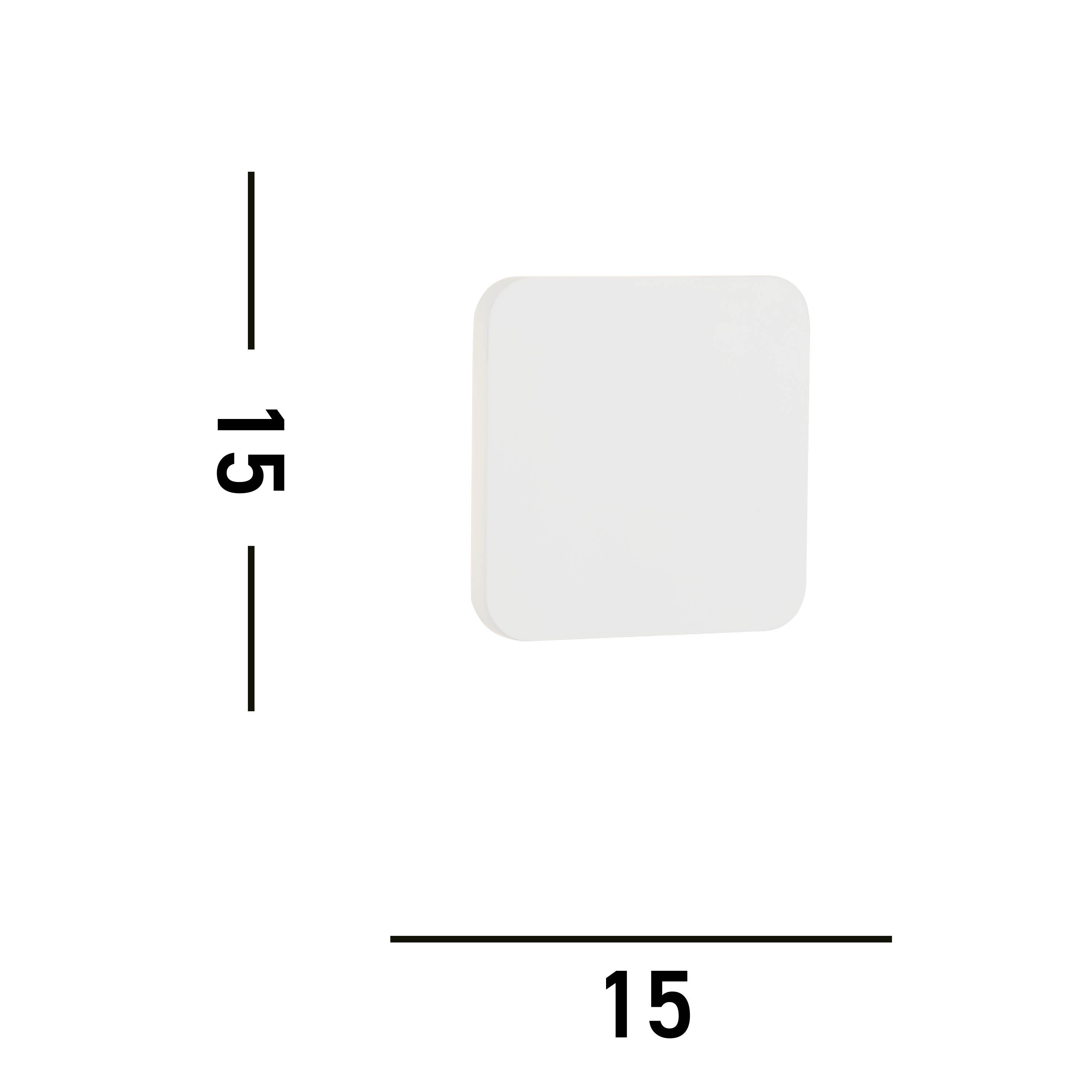 Searchlight Glaisher LED White Plaster Wall Light