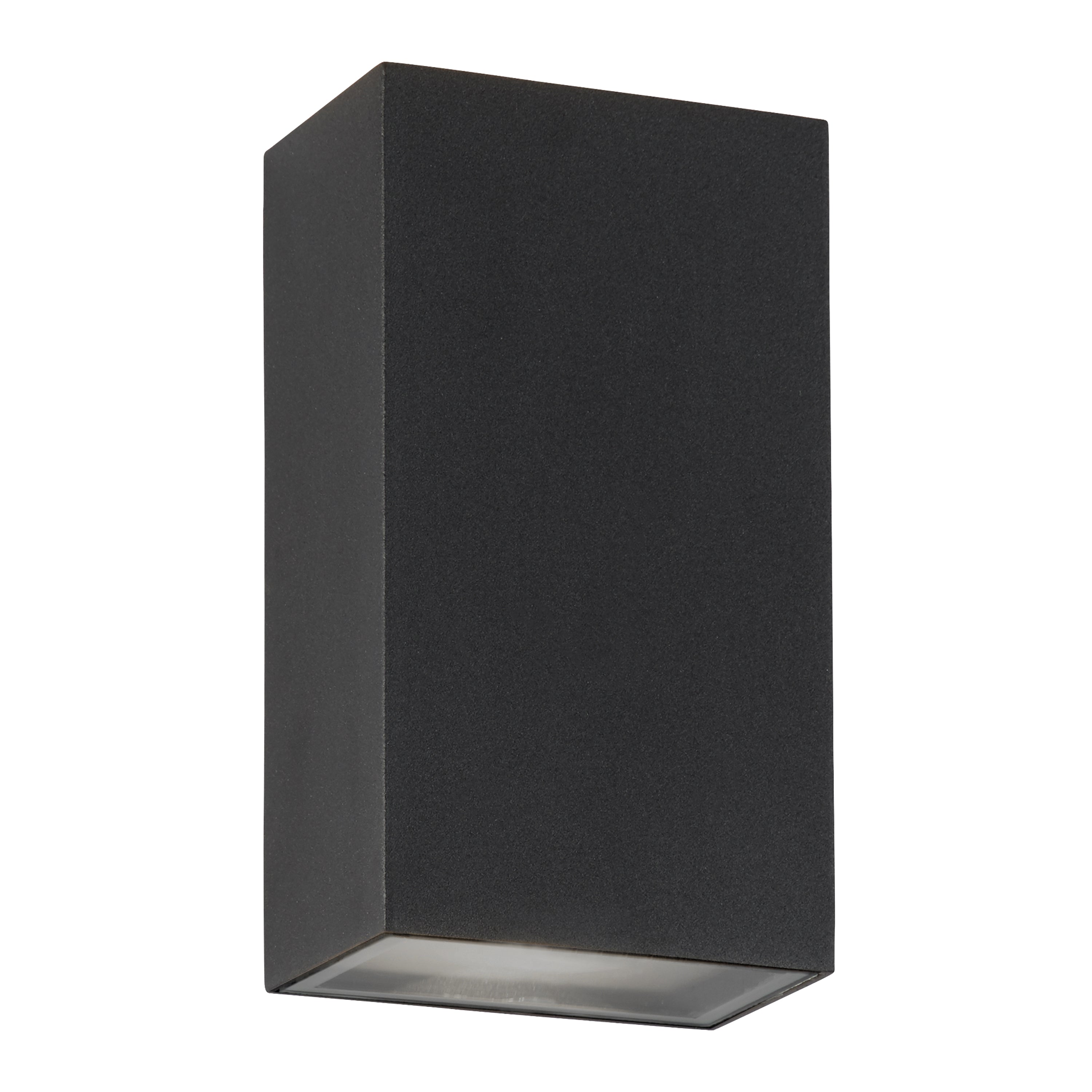 Searchlight Solway LED Outdoor Up/DownWall Light - Black Aluminium - IP44