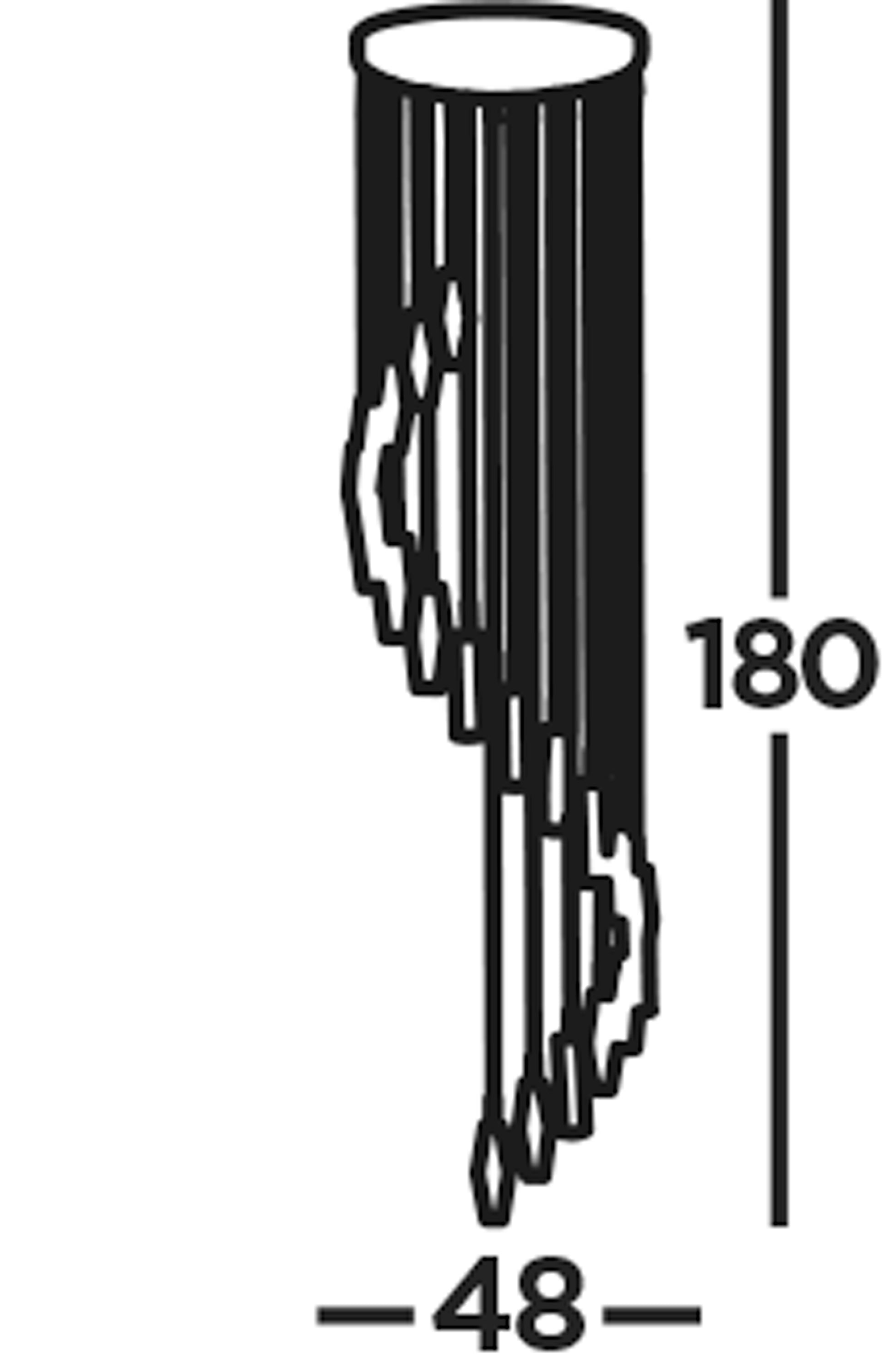 Searchlight Selborne 20 Light Multi-Drop Pendant - Chrome, Clear Crystal