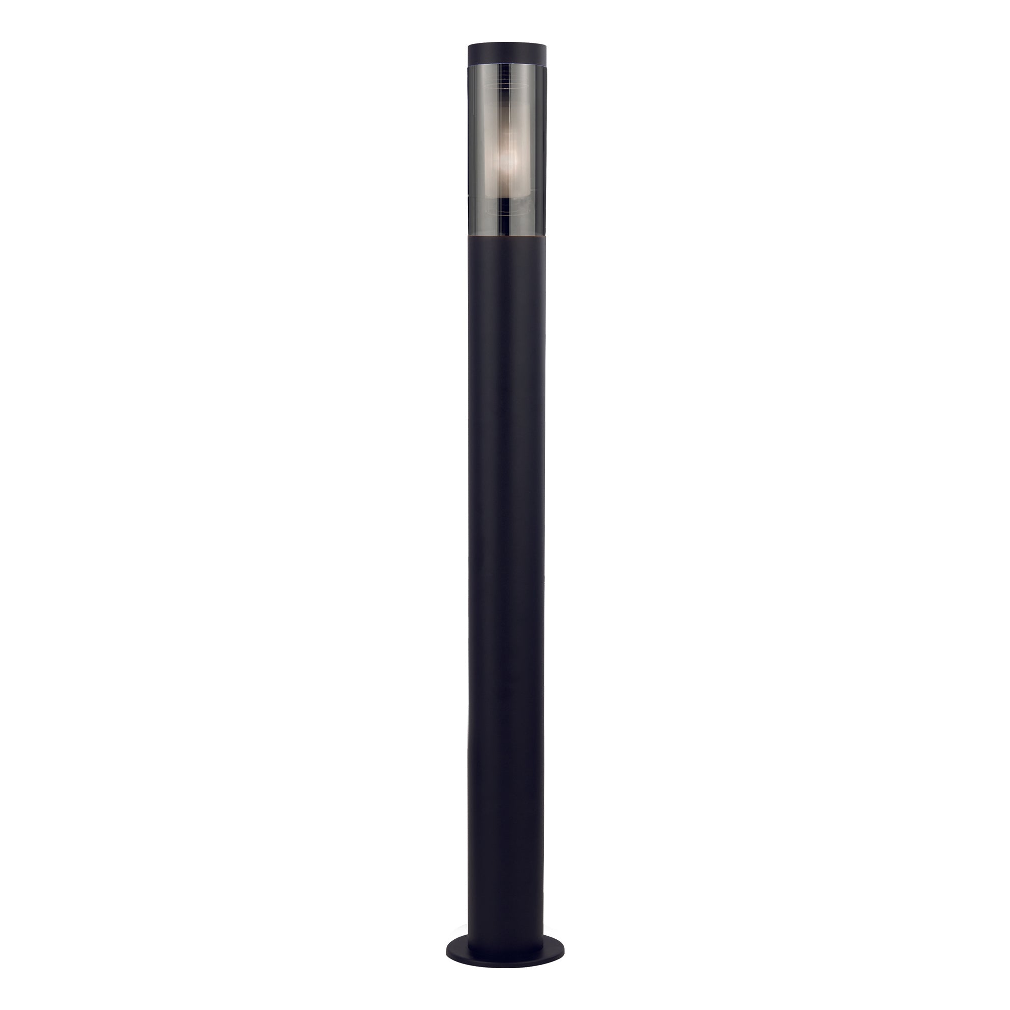 Searchlight Barnet 900mm Outdoor IP44 Post - Black & Smoked Diffuser