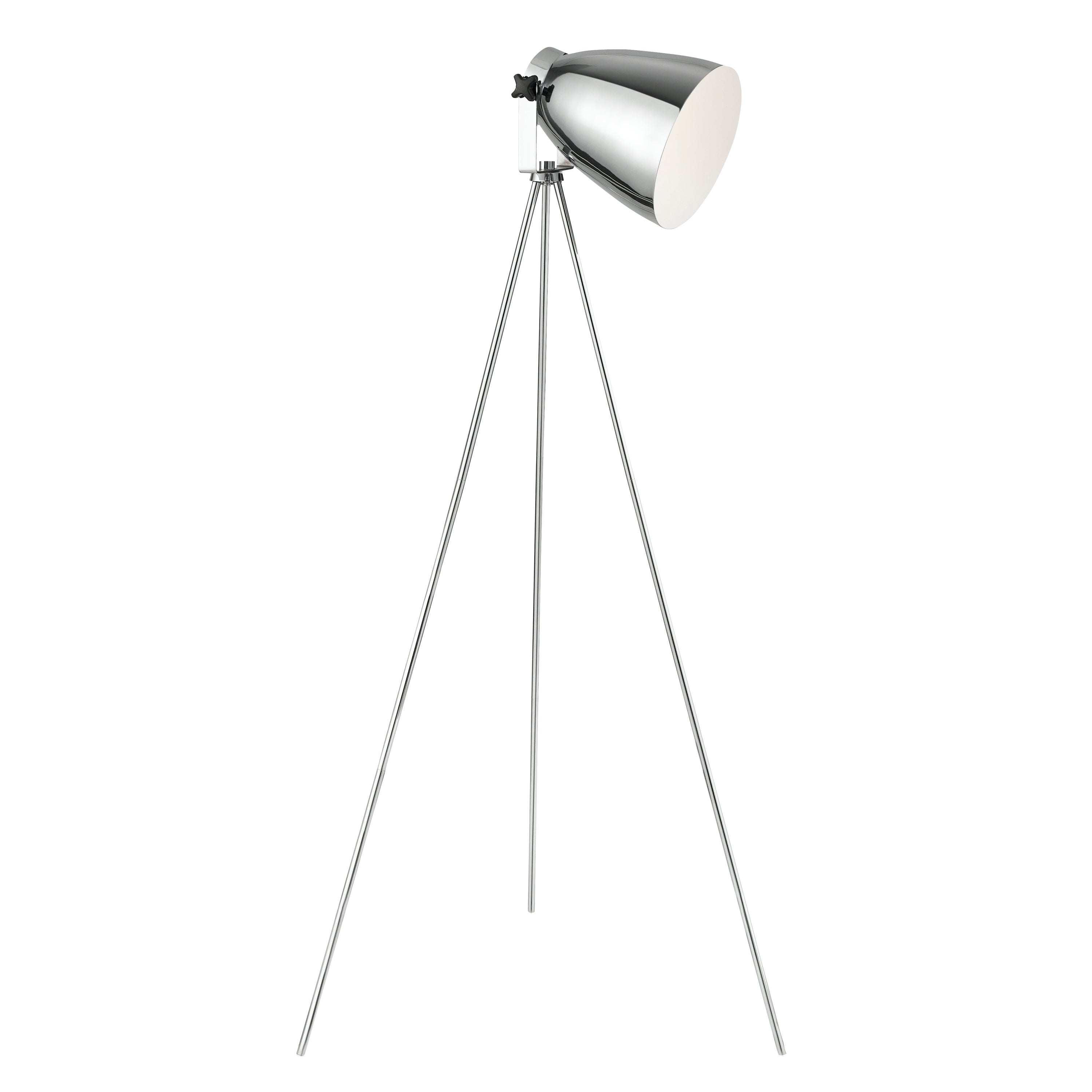 Searchlight Stevens Floor Lamp - Chrome