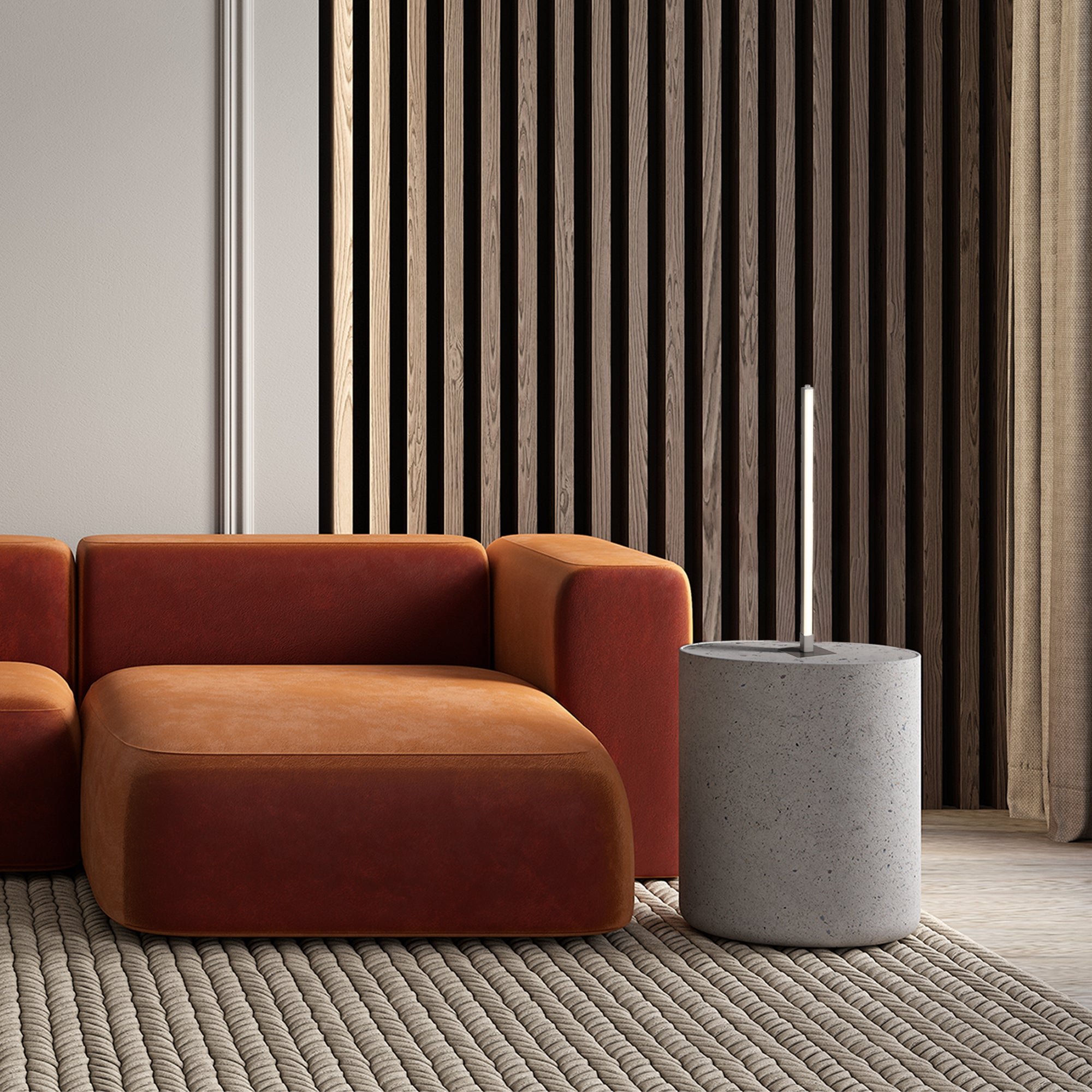 Searchlight Taylor Table Lamp - Satin Silver