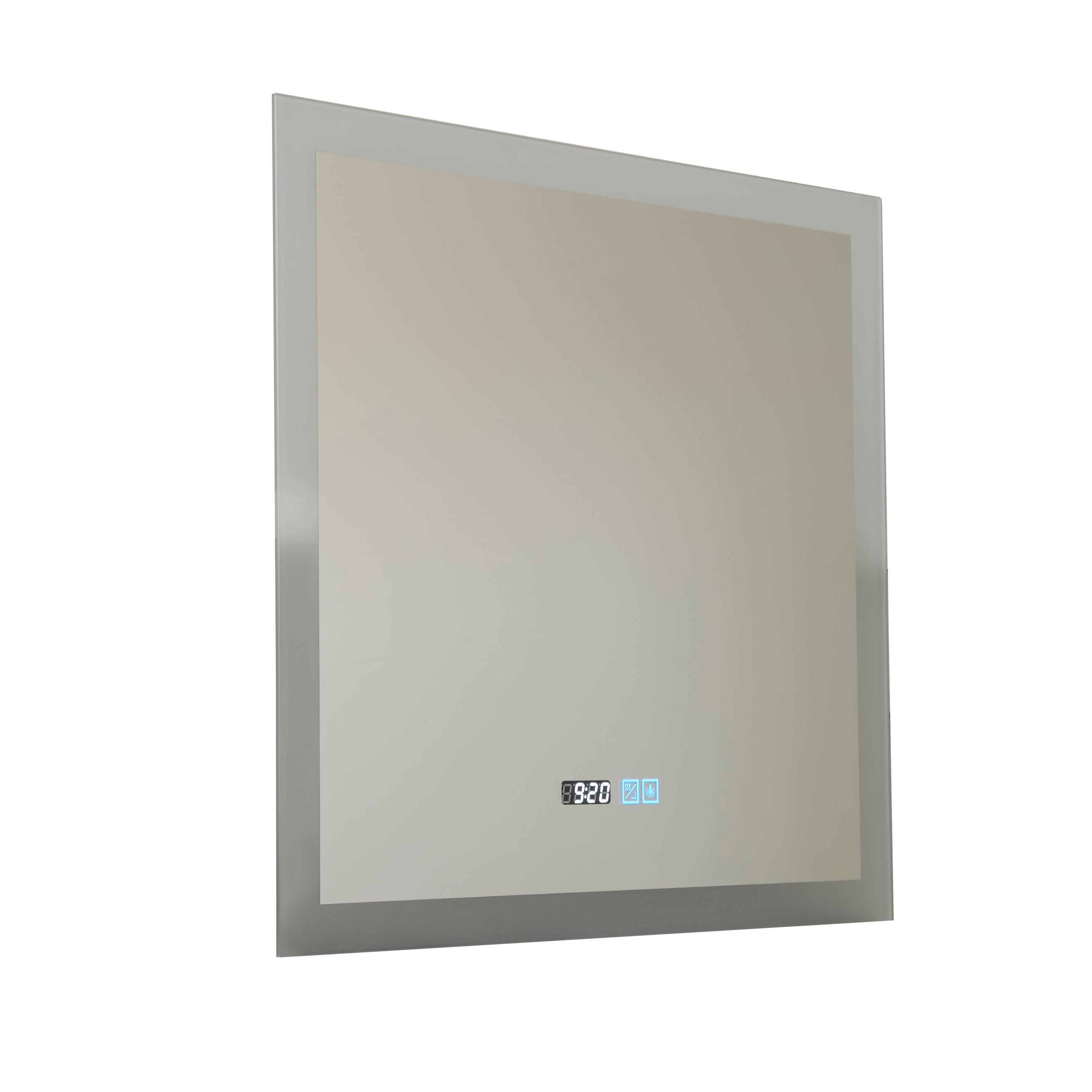 Searchlight Soho Bathroom Mirror - Digital Clock & Demister