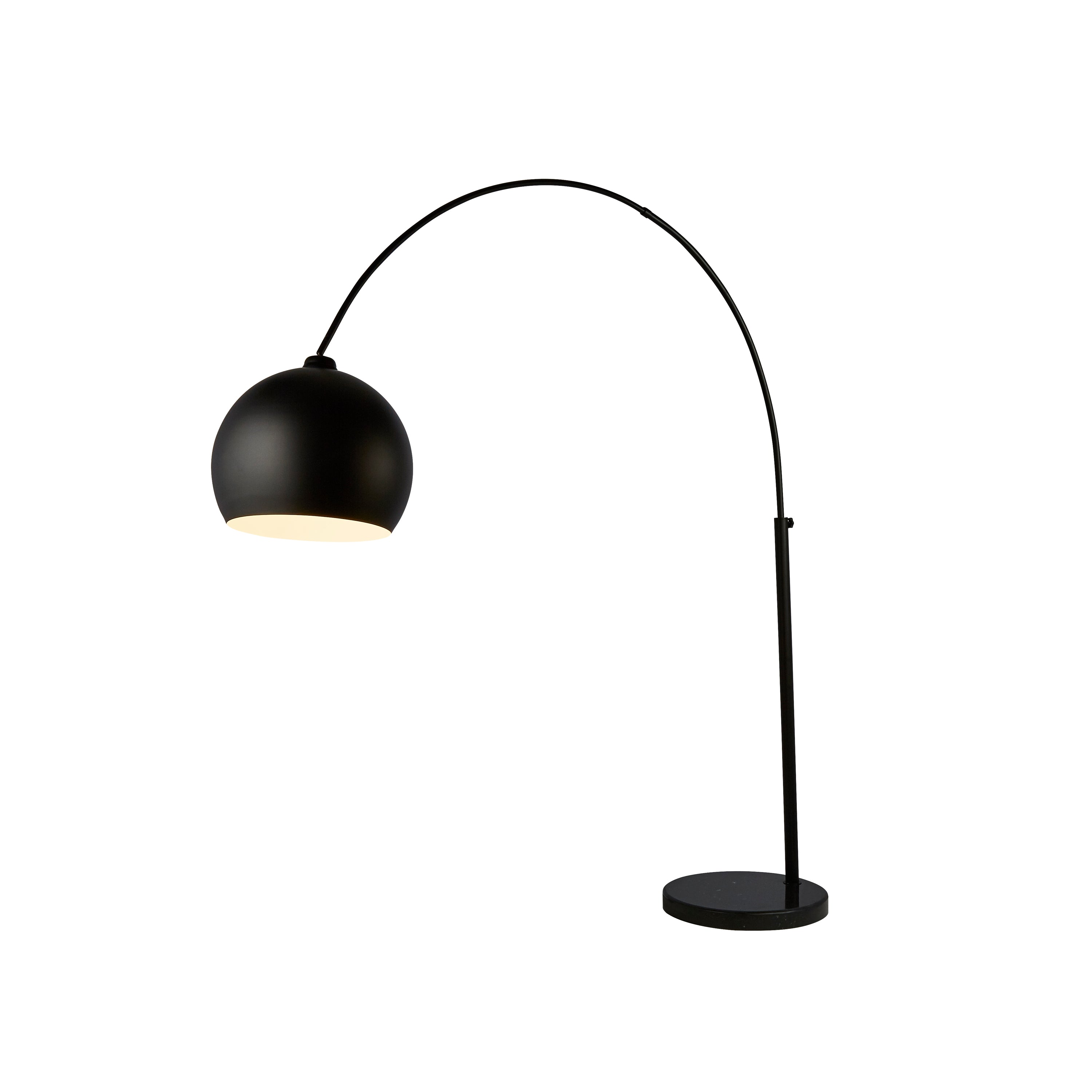 Searchlight Garswood Giant Arc Floor Lamp - Matt Black