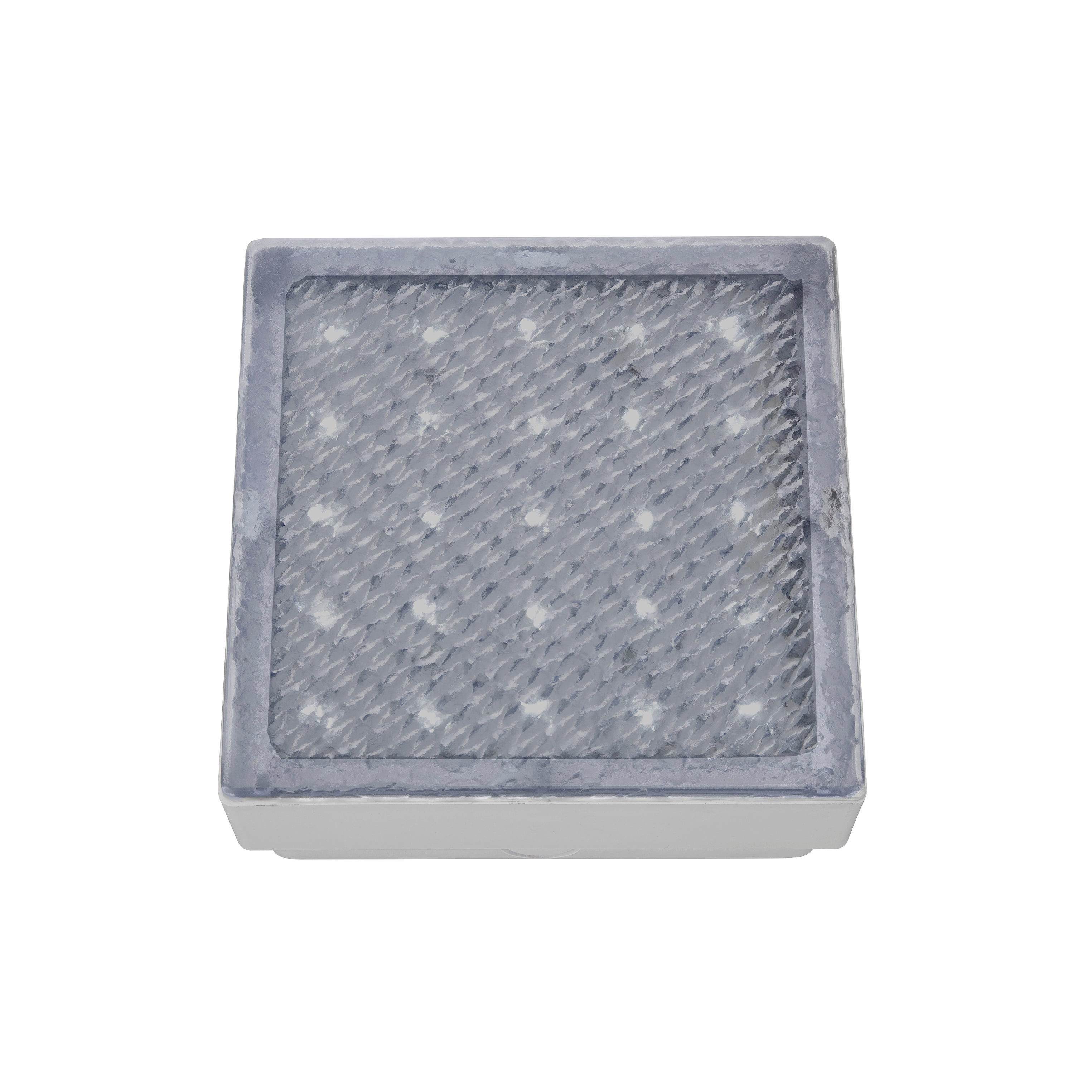 Searchlight Walkover Outdoor 150mm Recessed Square - White & Polycarbonate