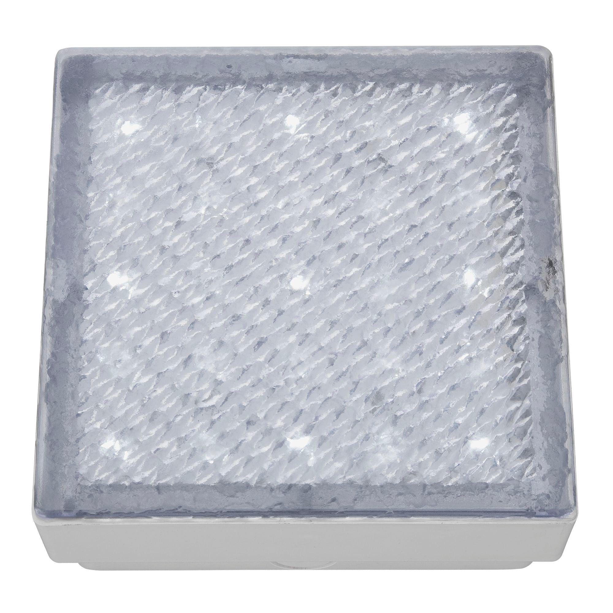 Searchlight Walkover Outdoor 80mm Recessed Square - White & Polycarbonate