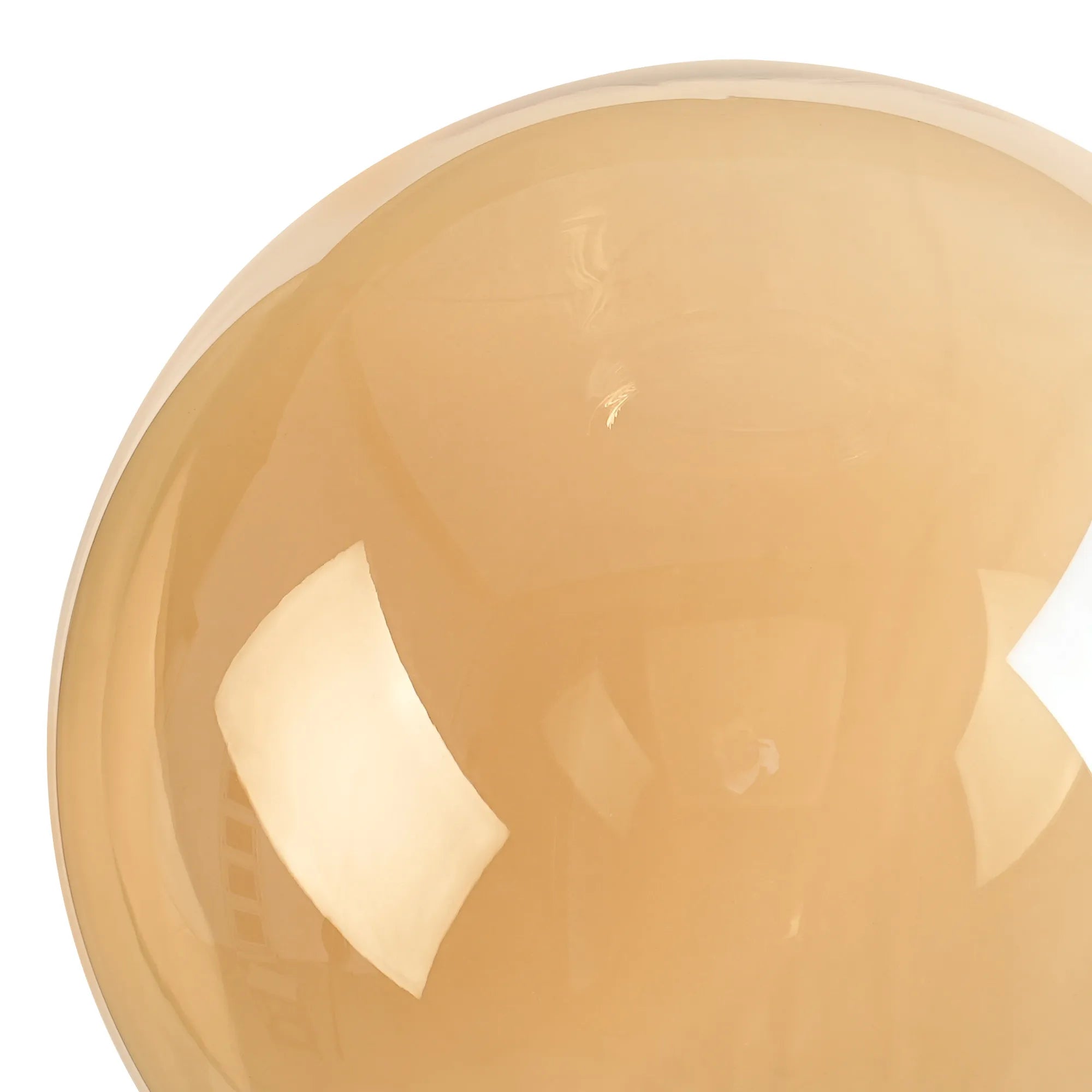 Sycamore 15cm Round Glass Shade - Amber Plated